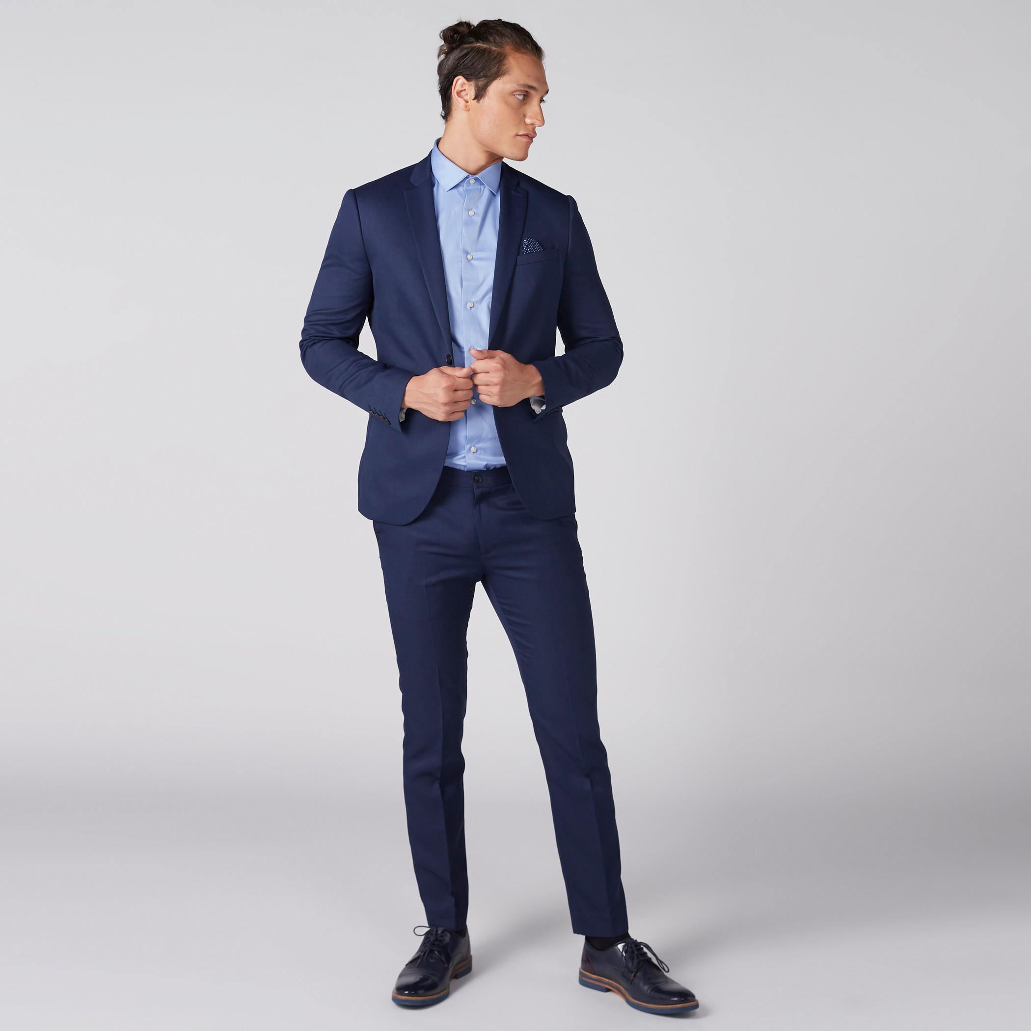 Full Length Trousers with Button Closure and Pocket Detail-men-clothing-bottoms-trousersandchinos-trousers-image-1