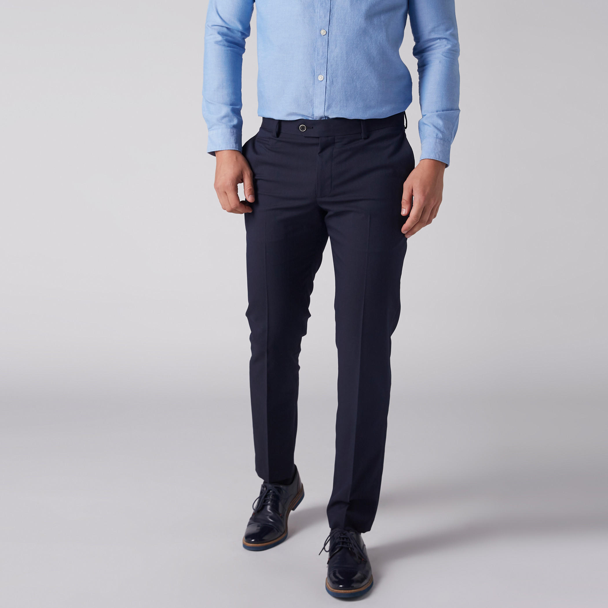 Textured Trousers with Pocket Detail and Button Closure-men-clothing-bottoms-trousersandchinos-trousers-image-3