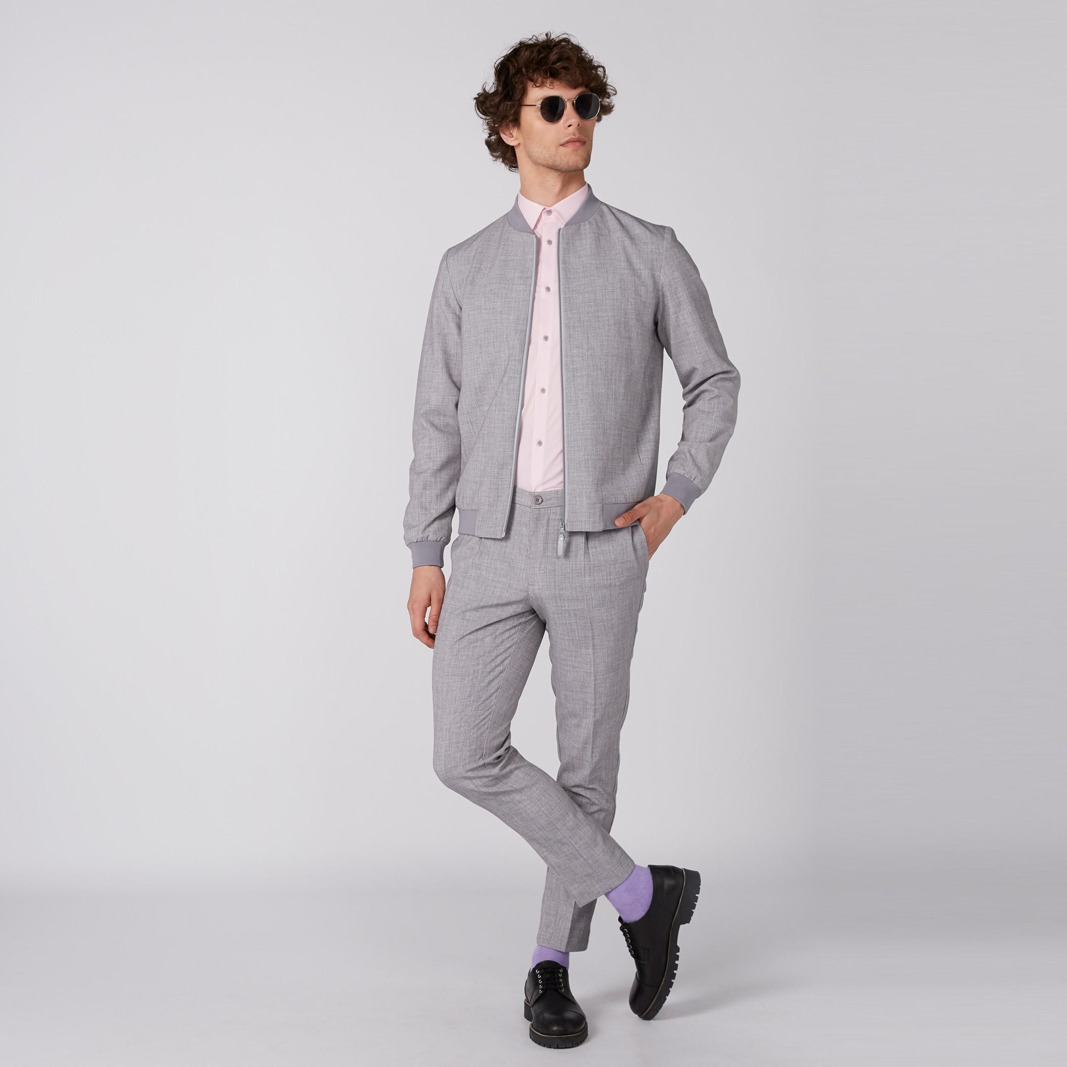 بنطال عالي الخصر بزر إغلاق وجيوب-men-clothing-bottoms-trousersandchinos-trousers-image-1