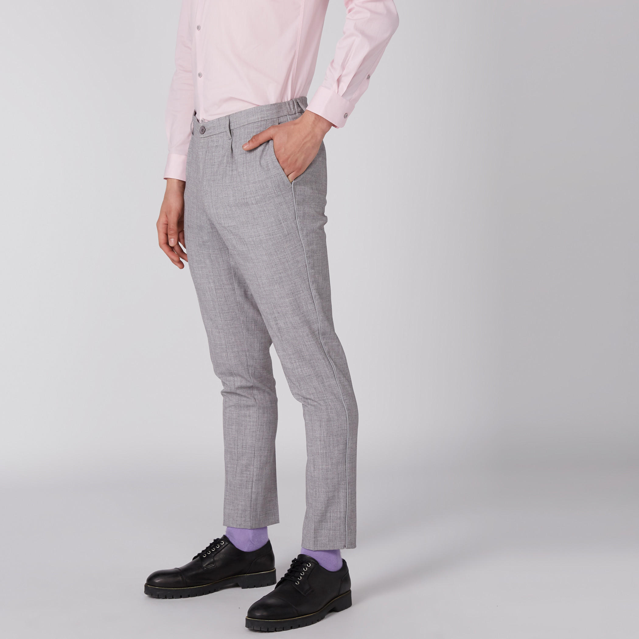 بنطال عالي الخصر بزر إغلاق وجيوب-men-clothing-bottoms-trousersandchinos-trousers-image-3