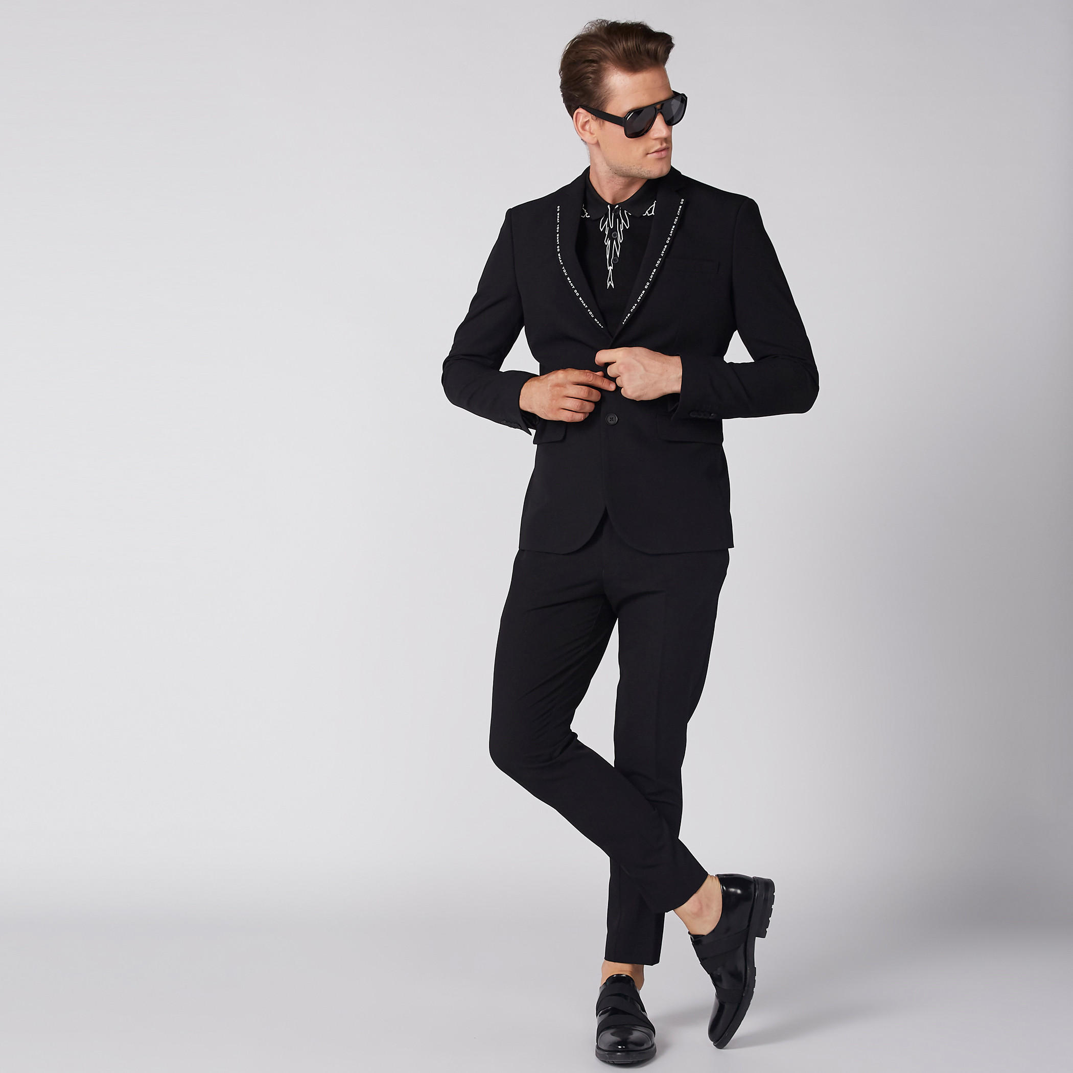 جاكيت رسمي بأكمام طويلة وزر إغلاق-men-winterwear-jacketsandblazers-image-2