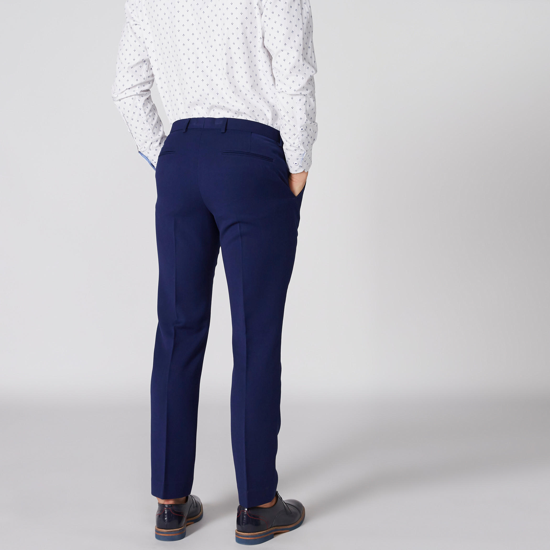 بنطال بارز الملمس بزر إغلاق وجيوب-men-clothing-bottoms-trousersandchinos-trousers-image-2