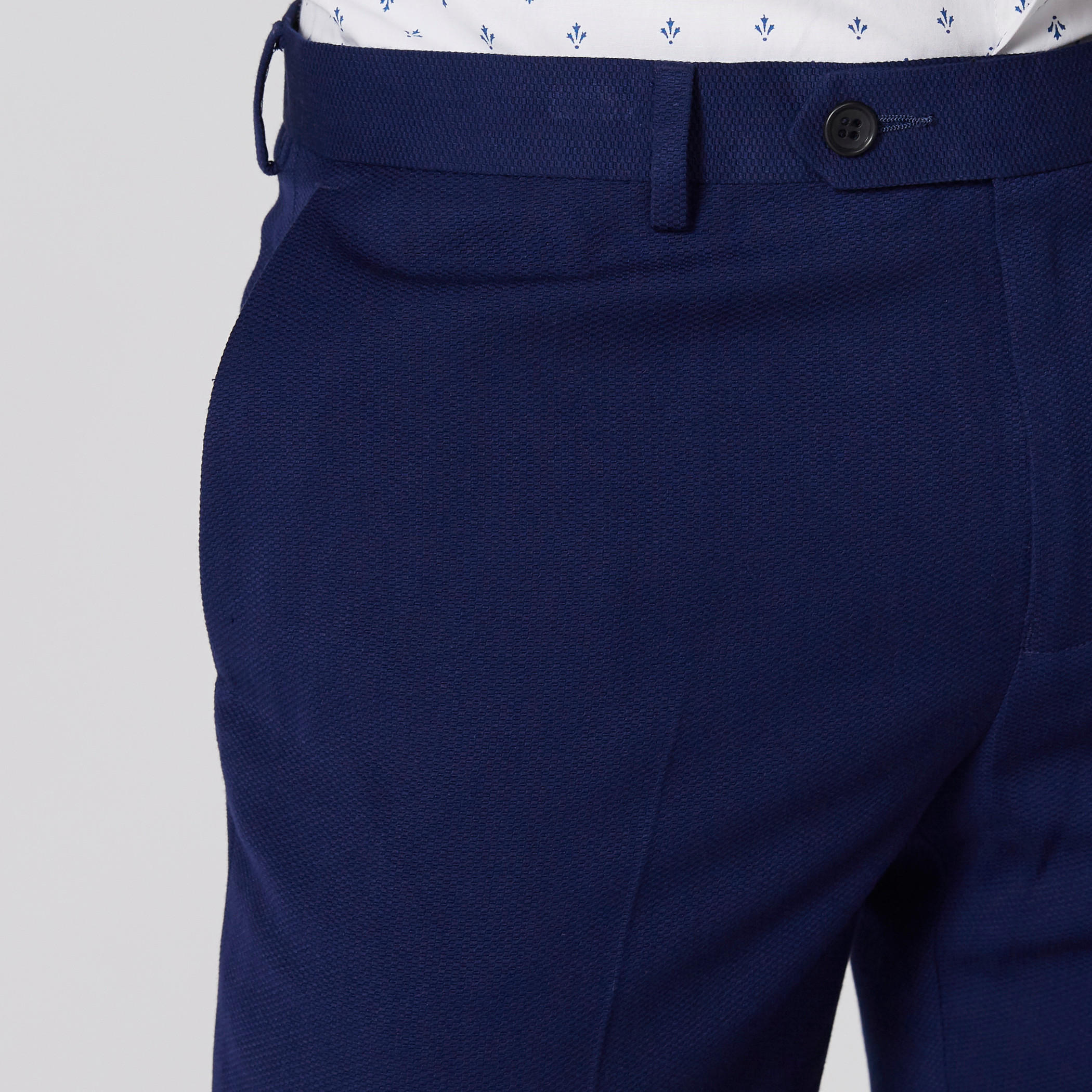 بنطال بارز الملمس بزر إغلاق وجيوب-men-clothing-bottoms-trousersandchinos-trousers-image-4