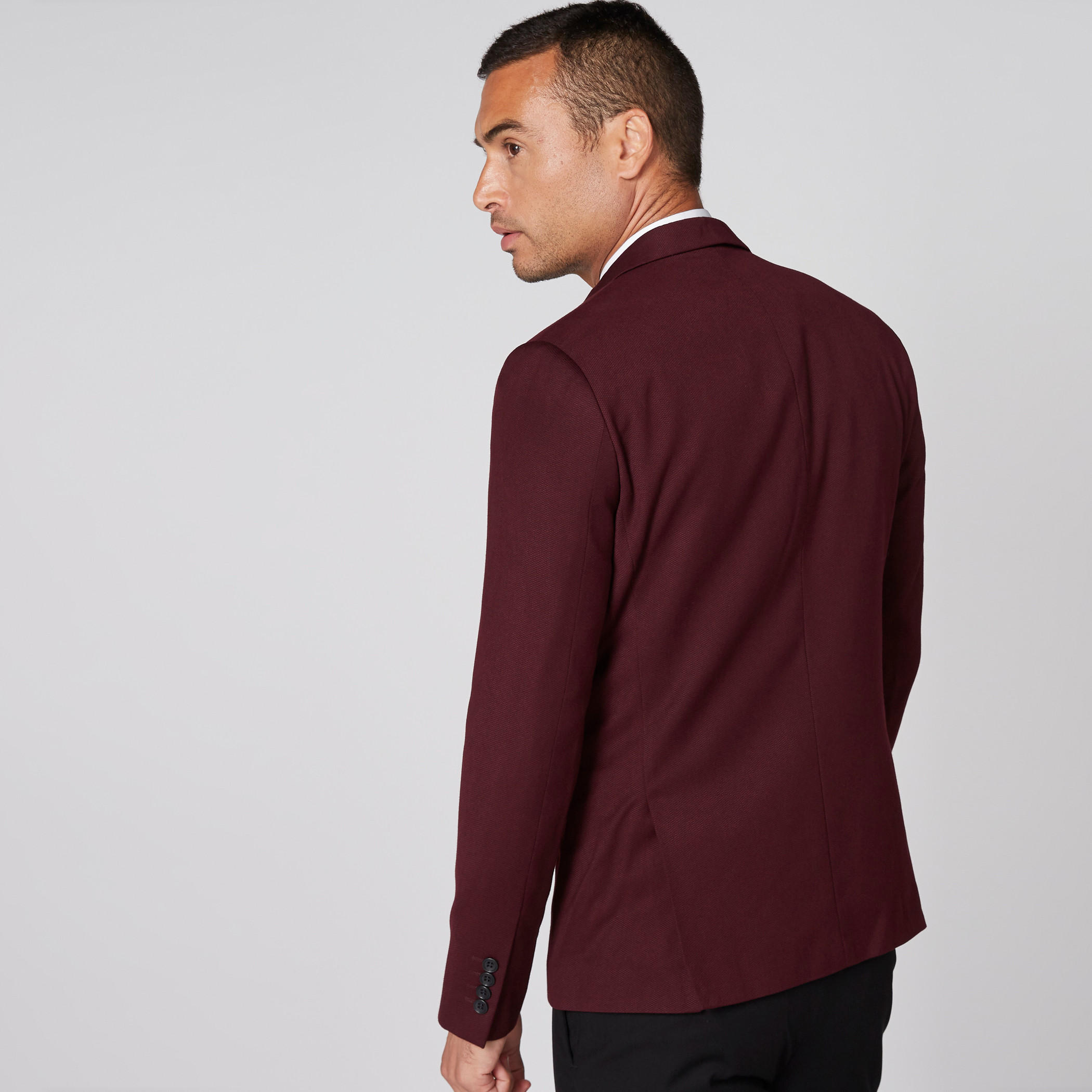 Notched Lapel Blazer with Button Closure and Pocket Detail-men-winterwear-jacketsandblazers-image-2