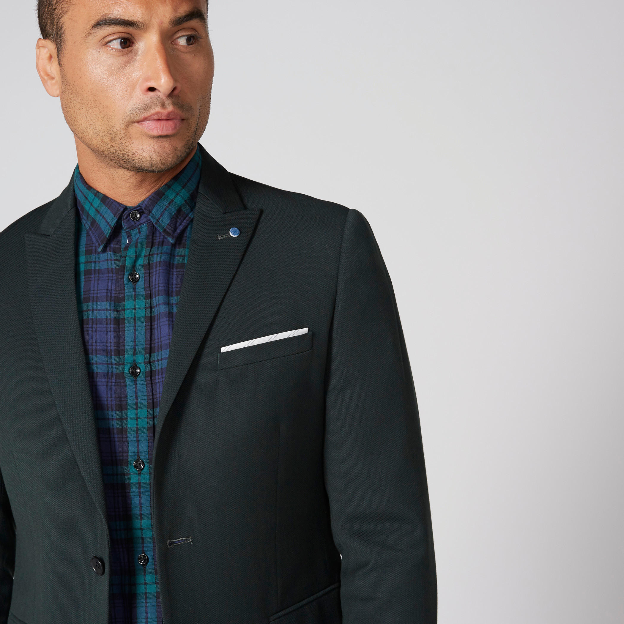 Notched Lapel Blazer with Button Closure and Pocket Detail-men-winterwear-jacketsandblazers-image-9