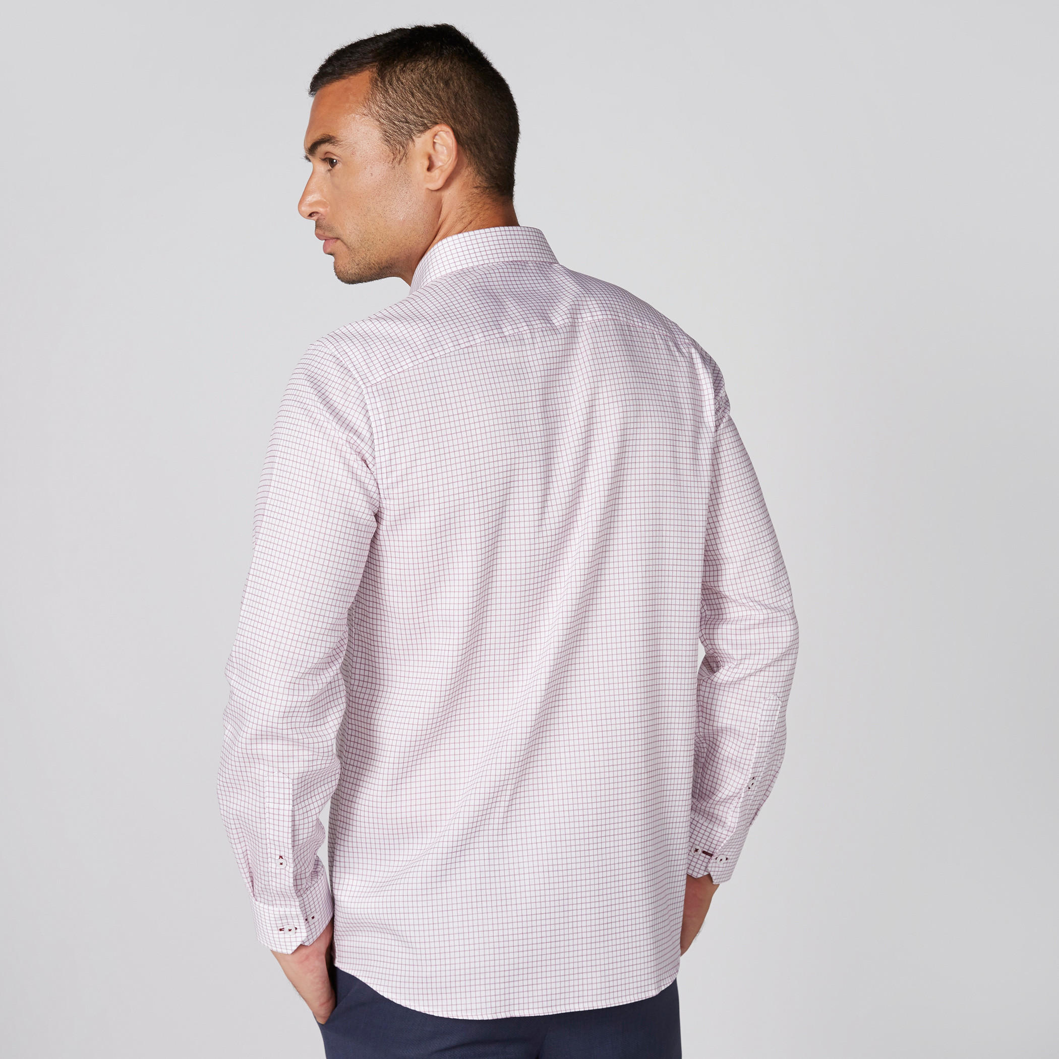 قميص كاروهات بأكمام طويلة وأزرار-men-clothing-shirts-image-2