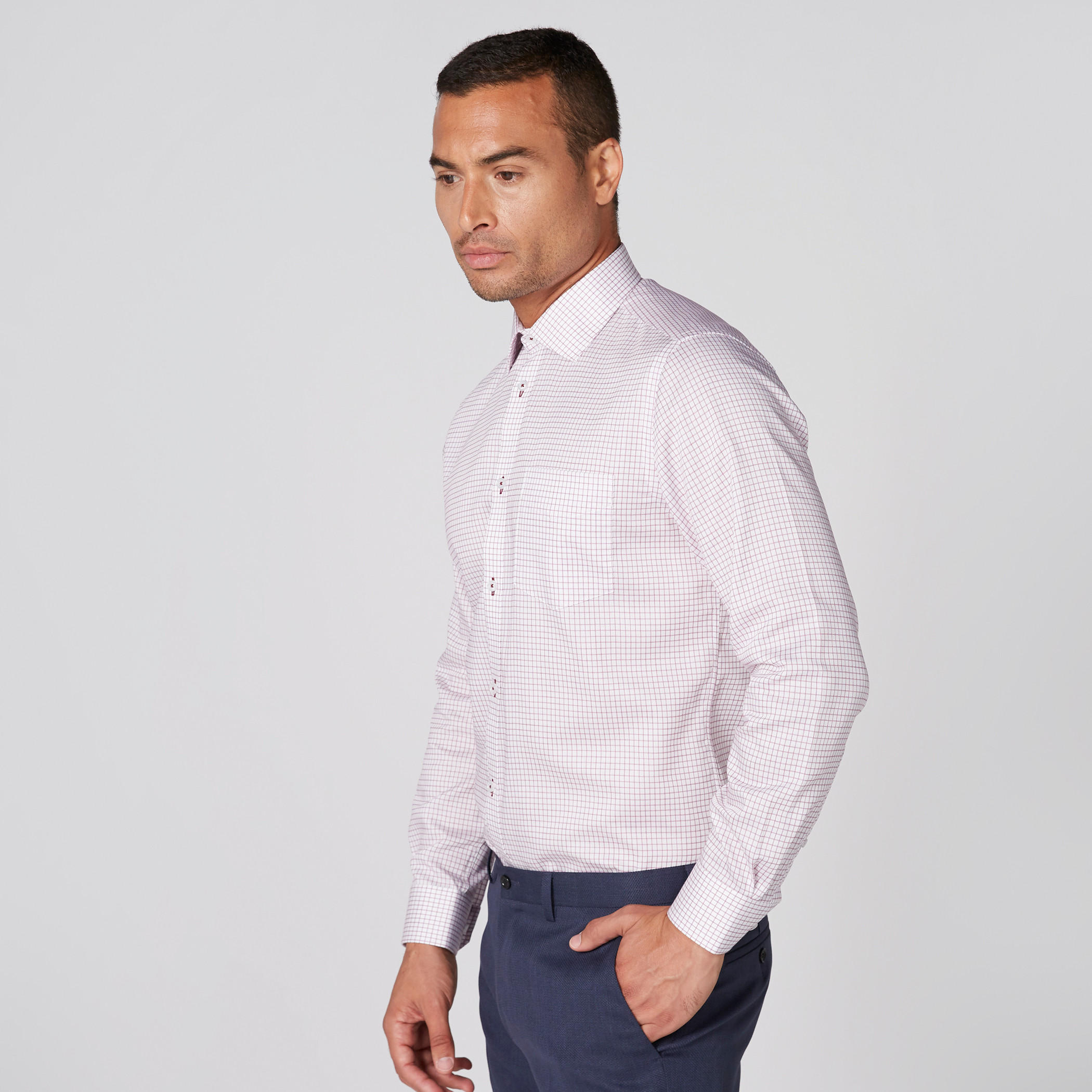 قميص كاروهات بأكمام طويلة وأزرار-men-clothing-shirts-image-3