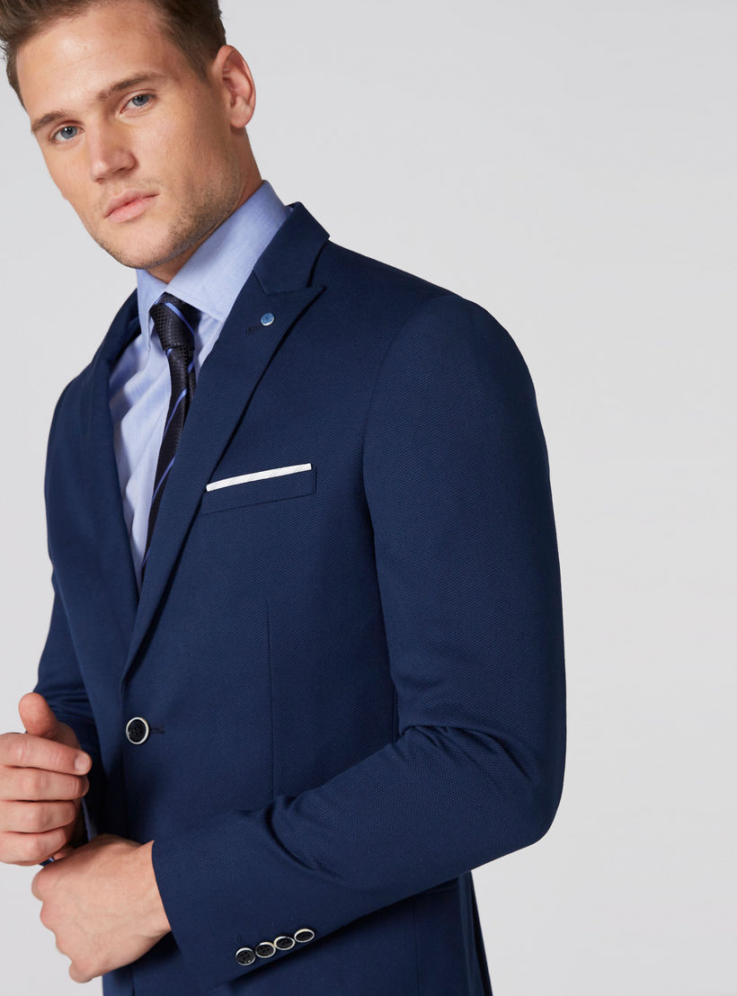 جاكيت رسمي بأكمام طويلة وزر إغلاق-men-winterwear-jacketsandblazers-image-1