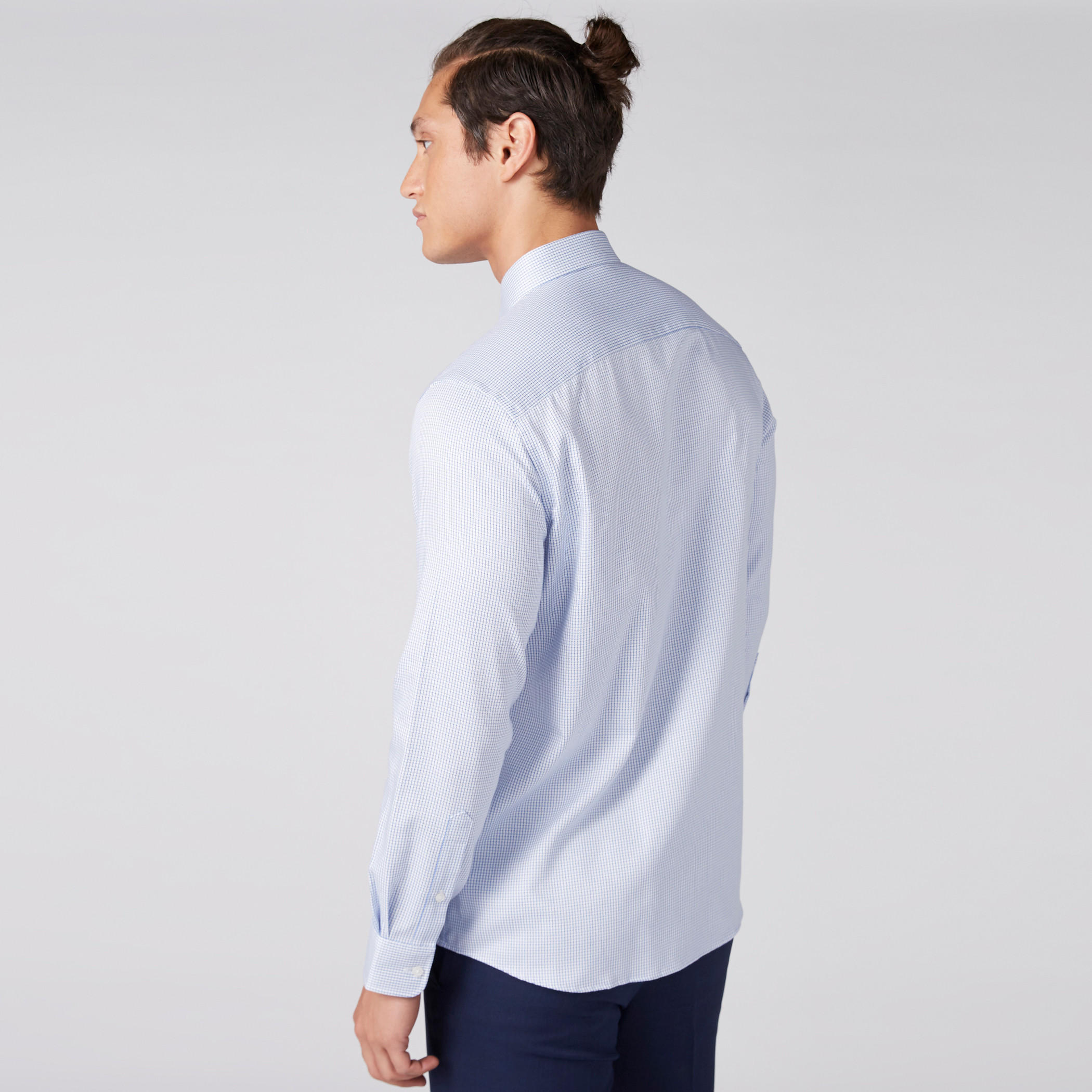 قميص كاروهات بأكمام طويلة وأزرار-men-clothing-shirts-image-2
