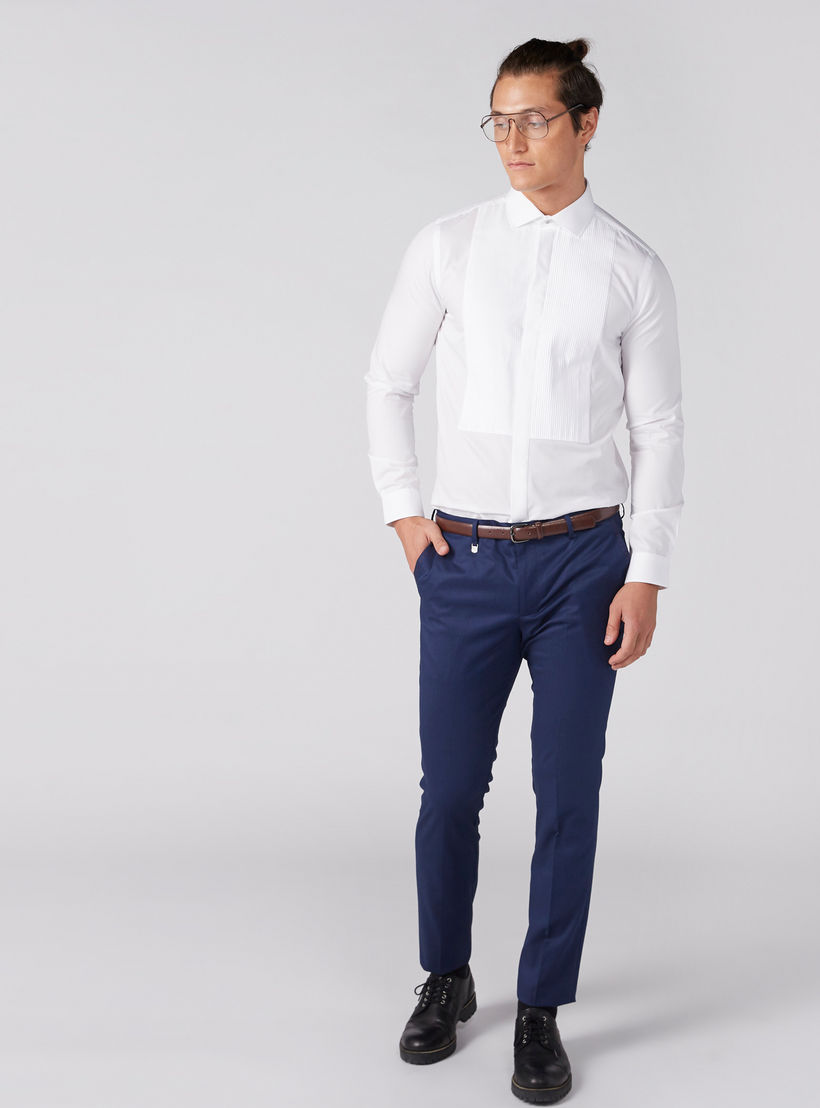 قميص بياقة واسعة وأكمام طويلة وتفاصيل كشكش-men-clothing-shirts-image-3