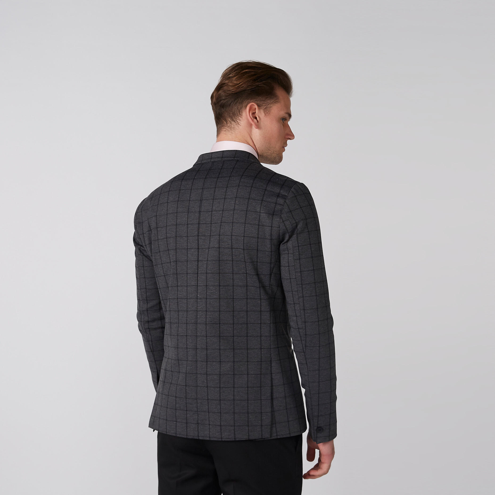 جاكيت بليزر كاروهات بأكمام طويلة وجيب-men-winterwear-jacketsandblazers-image-6