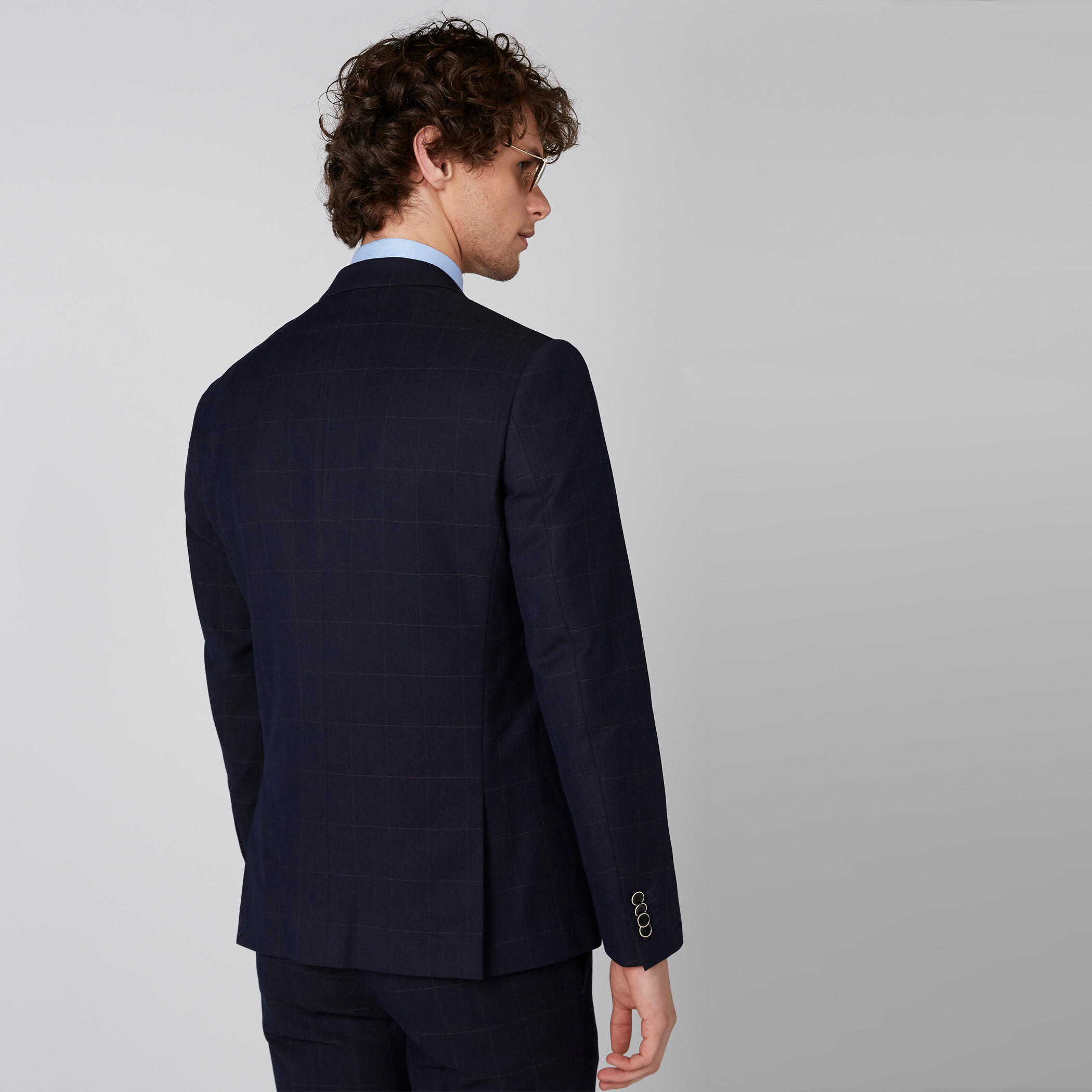 جاكيت بليزر كاروهات بياقة طويلة وأكمام-men-winterwear-jacketsandblazers-image-4