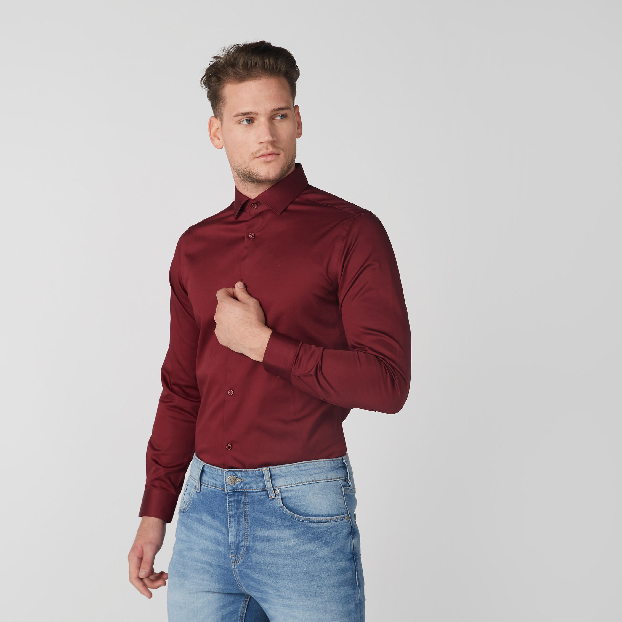 Long Sleeves Shirt with Complete Placket-men-clothing-shirts-image-1