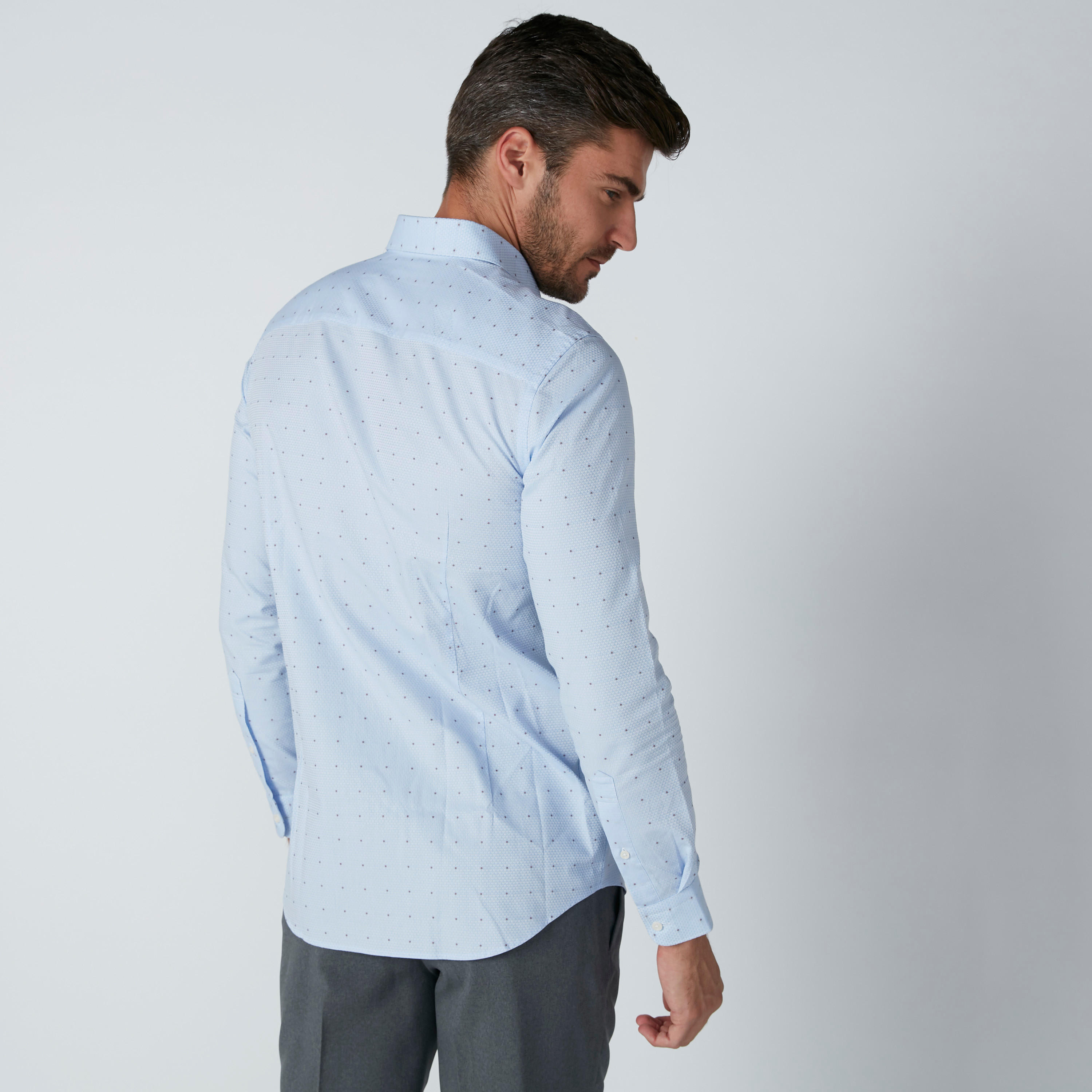Printed Shirt with Long Sleeves and Complete Placket-men-clothing-shirts-image-2