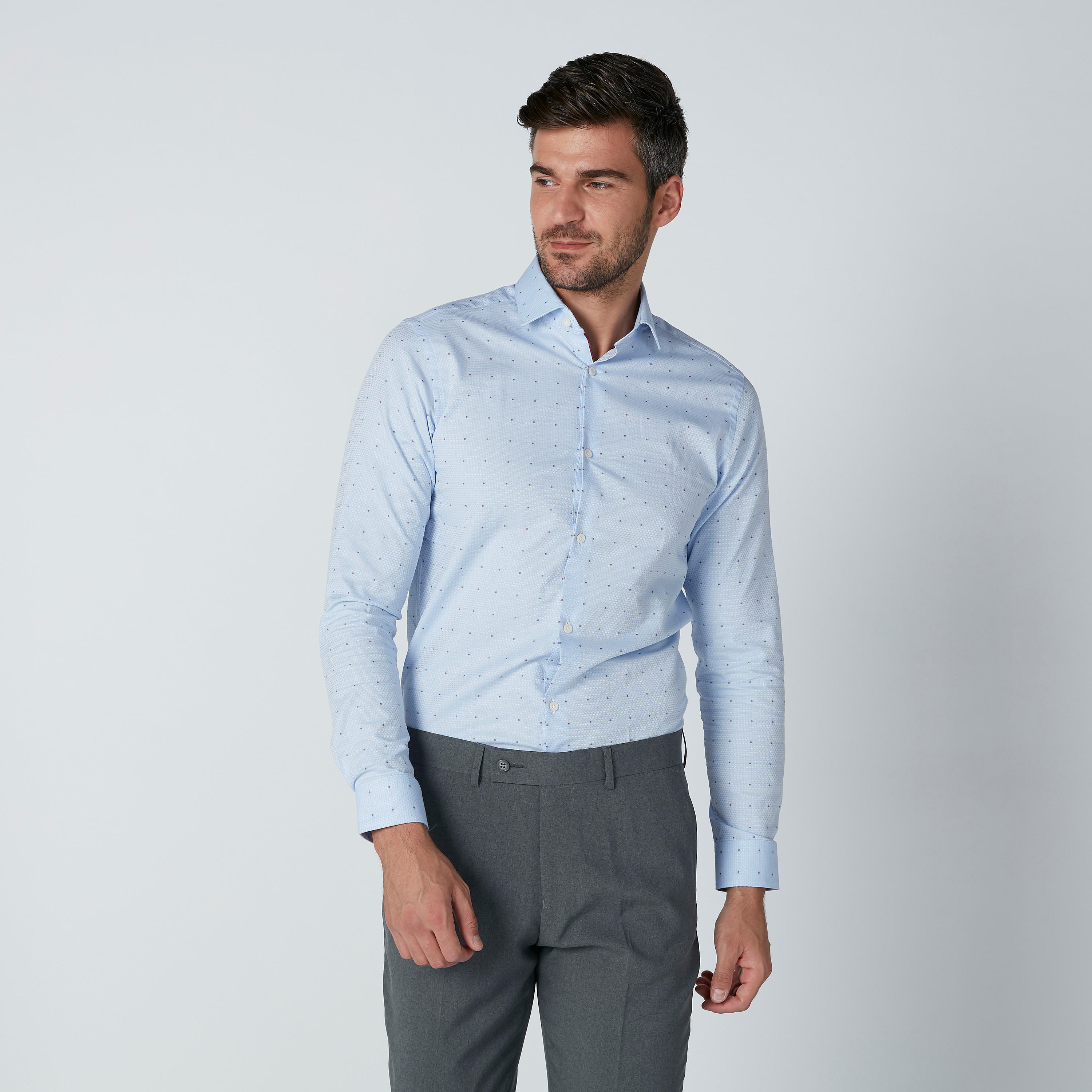 Printed Shirt with Long Sleeves and Complete Placket-men-clothing-shirts-image-3