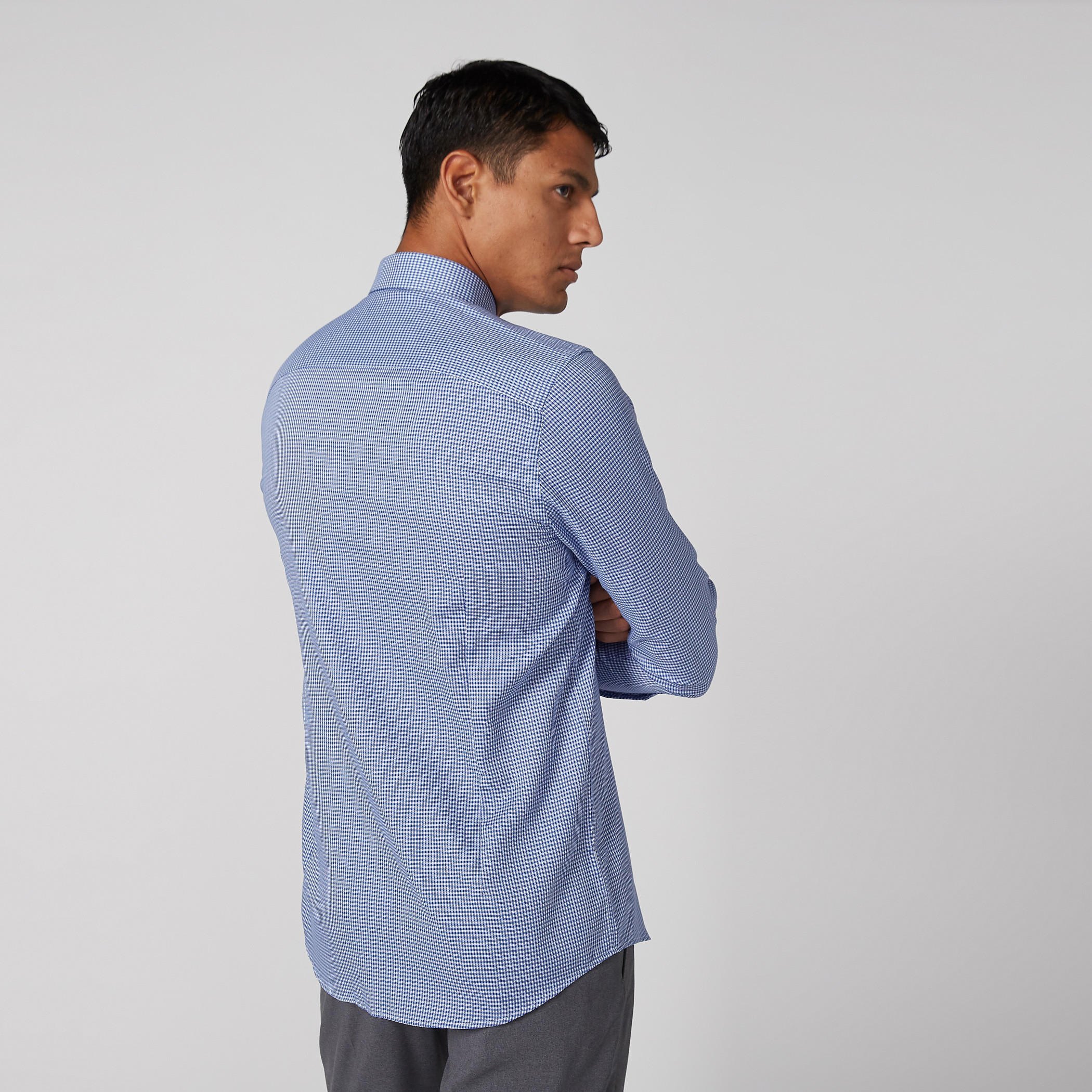 قميص كاروهات بأكمام طويلة وأزرار-men-clothing-shirts-image-4