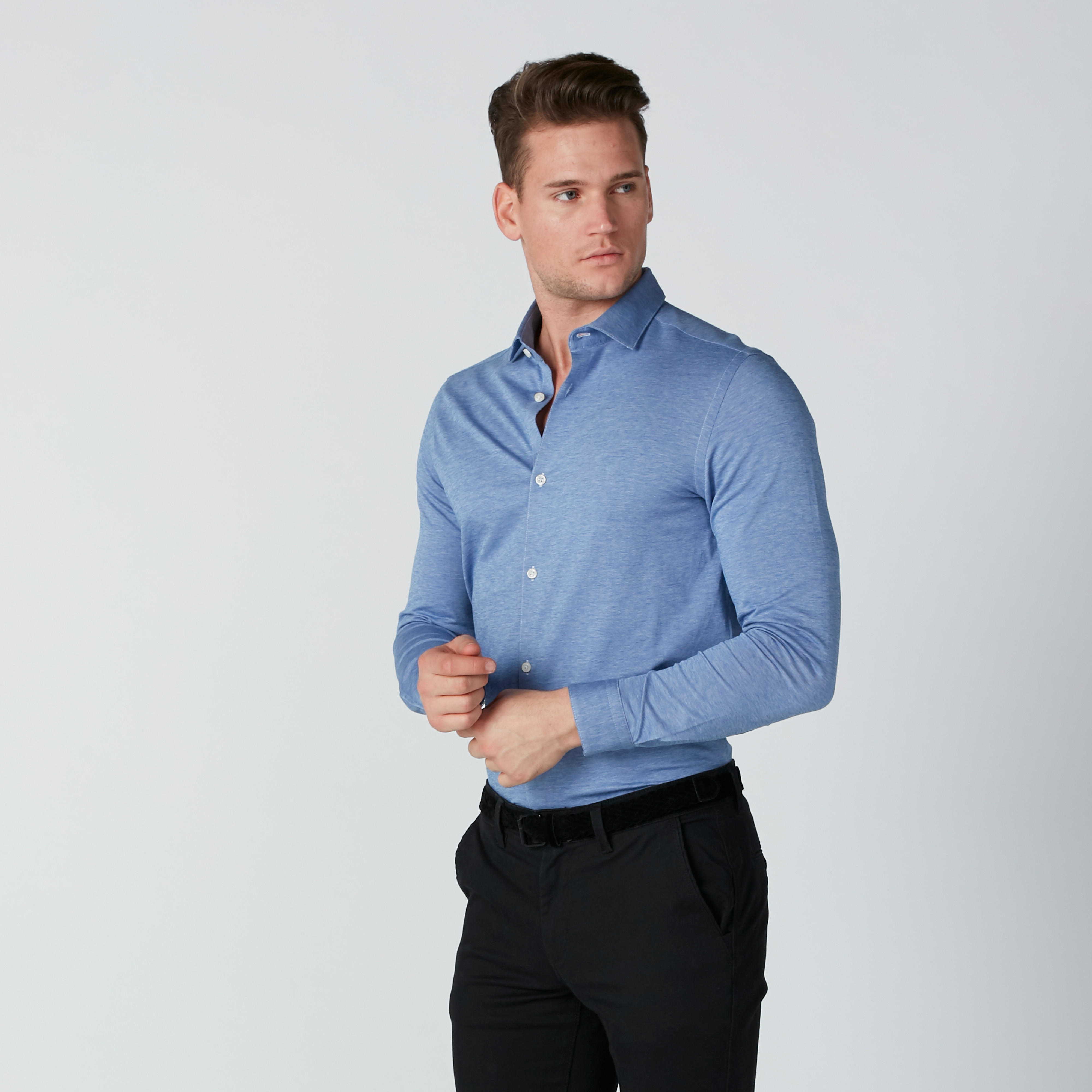 Complete Placket Shirt with Long Sleeves-men-clothing-shirts-image-2