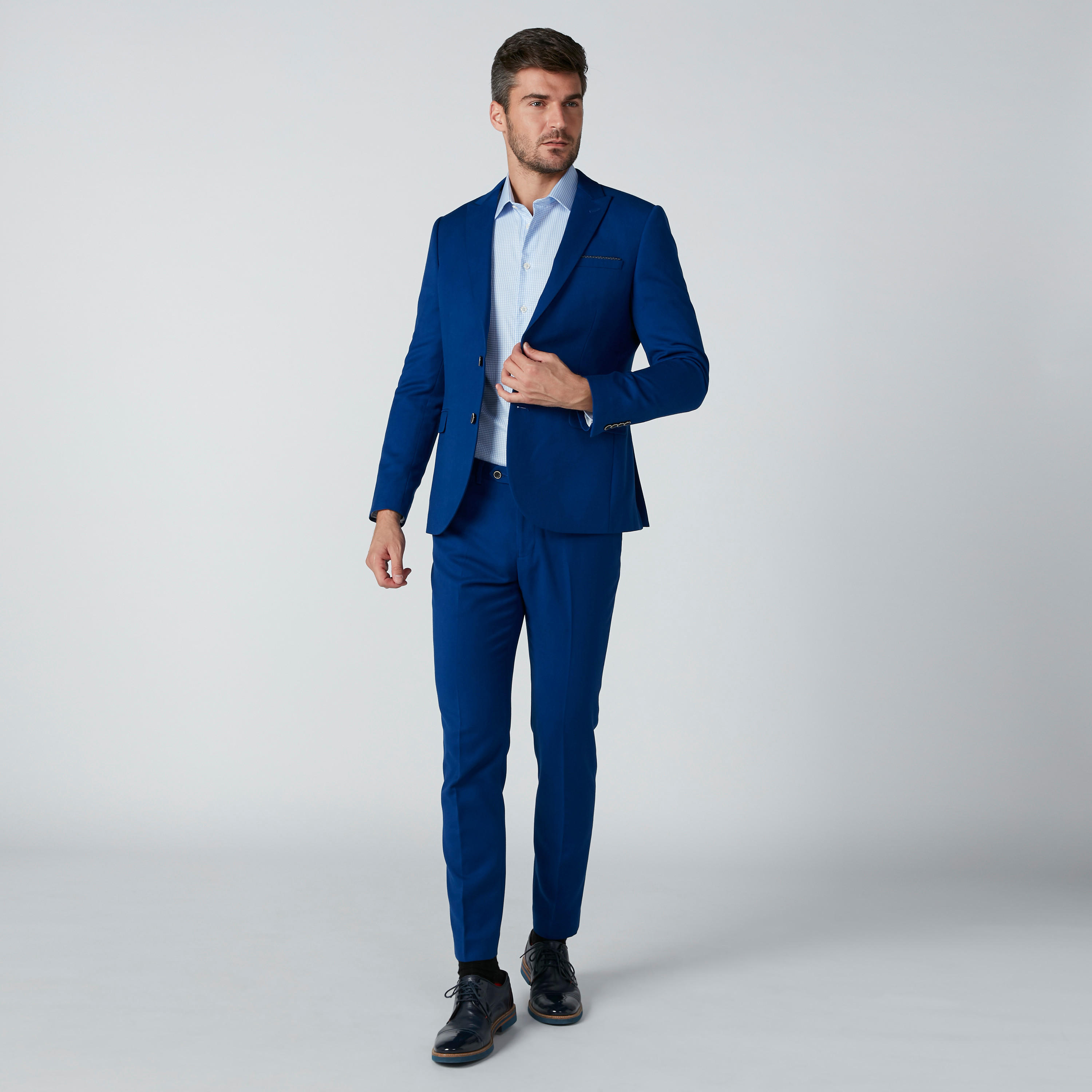 قميص كاروهات بقصّة عادية وأكمام طويلة-men-clothing-shirts-image-1