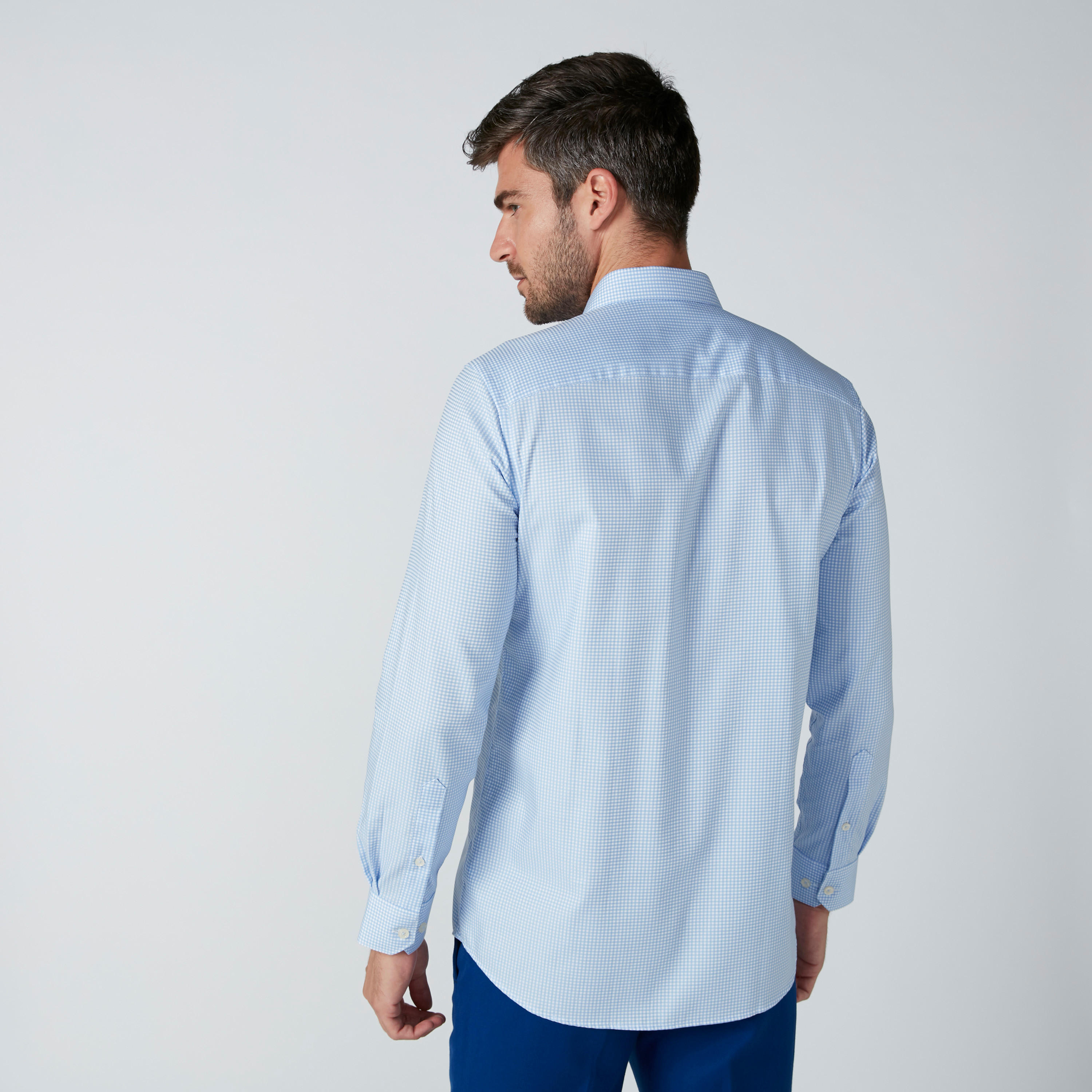 قميص كاروهات بقصّة عادية وأكمام طويلة-men-clothing-shirts-image-2