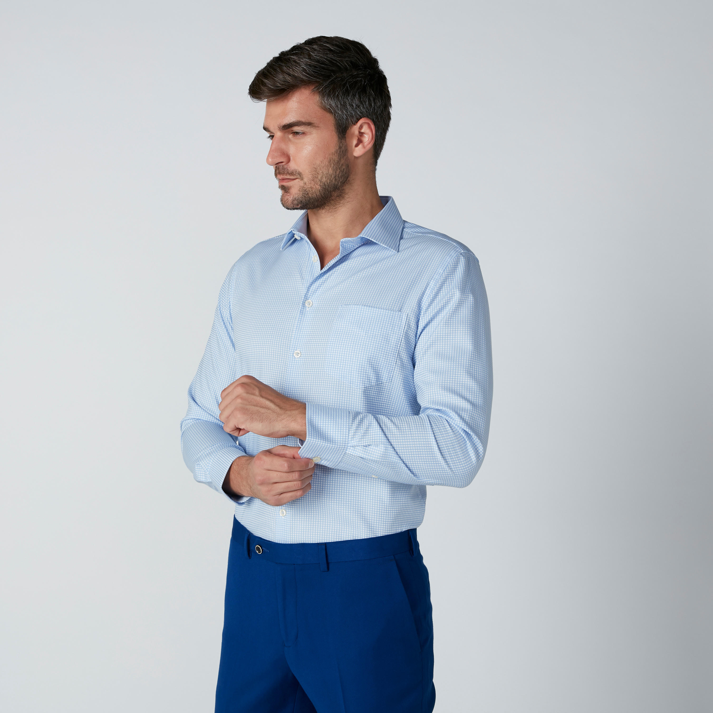قميص كاروهات بقصّة عادية وأكمام طويلة-men-clothing-shirts-image-3