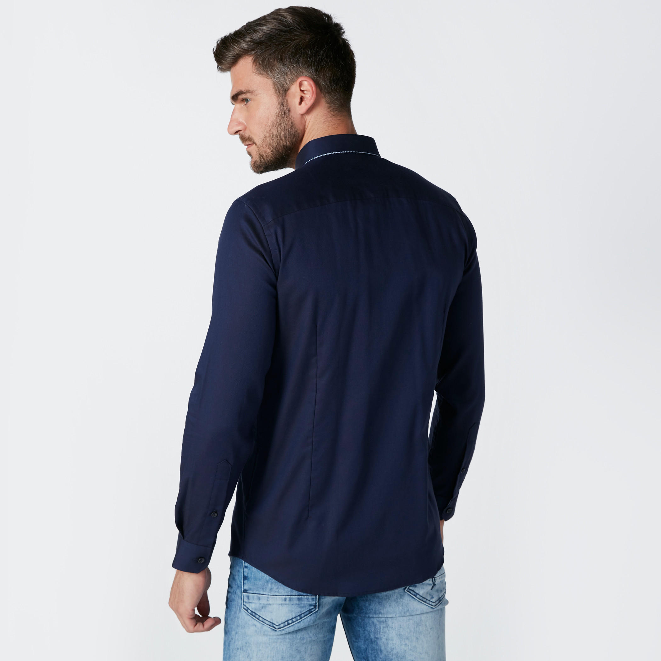 قميص سليم فيت بأكمام طويلة وياقة مزدوجة-men-clothing-shirts-image-3