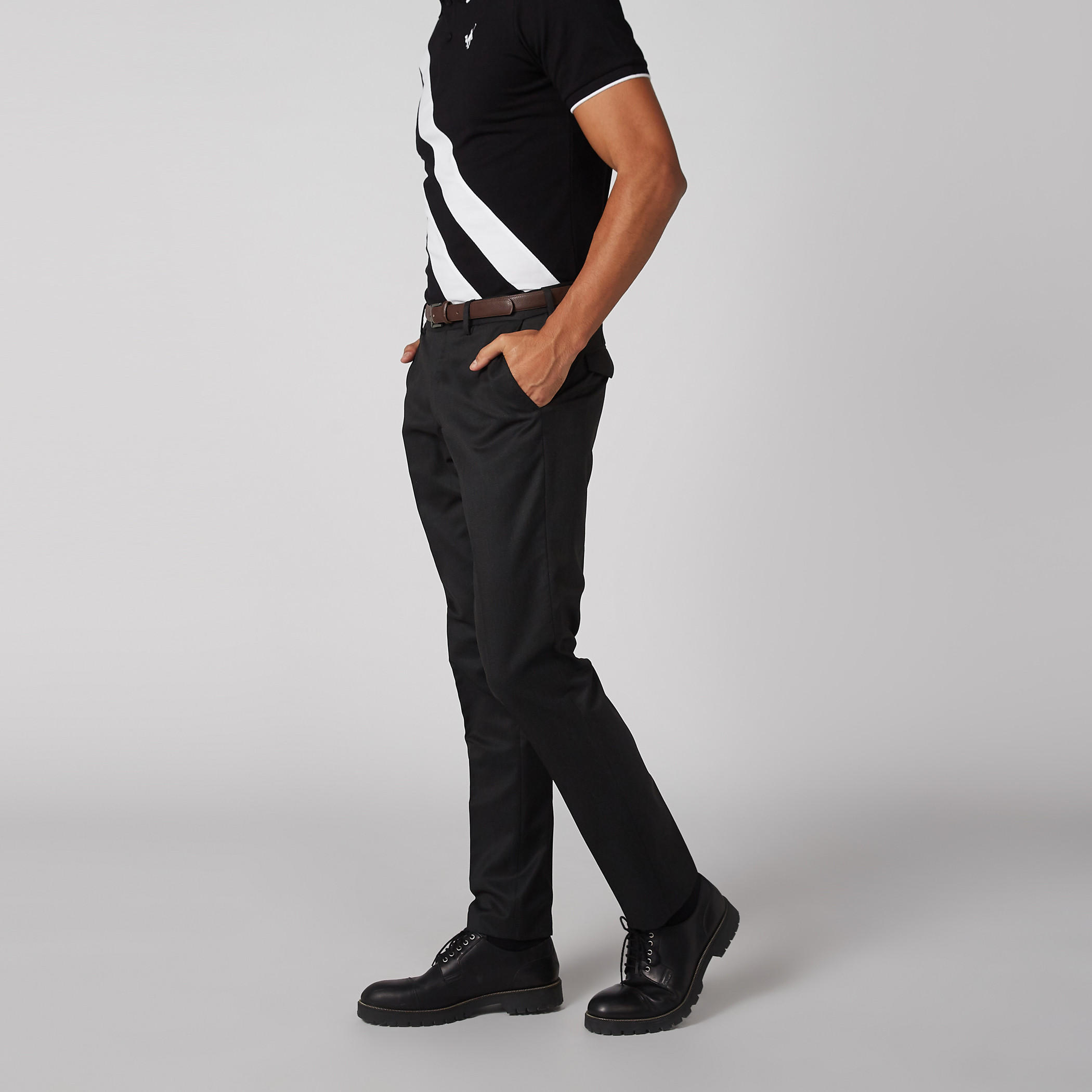 Textured Mid-Rise Trousers with Pocket Detail and Belt Loops-men-clothing-bottoms-trousersandchinos-trousers-image-4