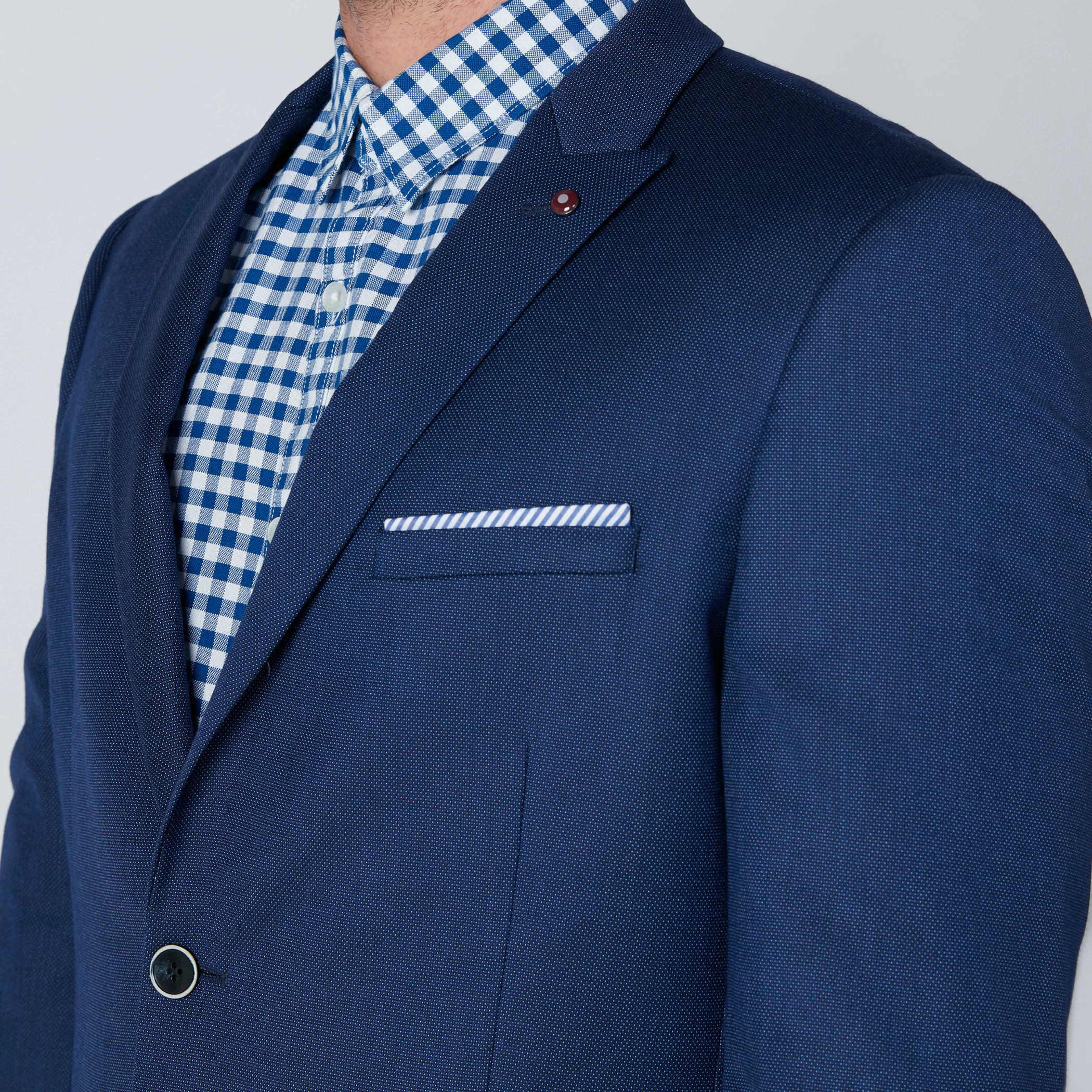 جاكيت بدلة بياقة طويلة وأكمام طويلة وجيوب-men-winterwear-jacketsandblazers-image-4