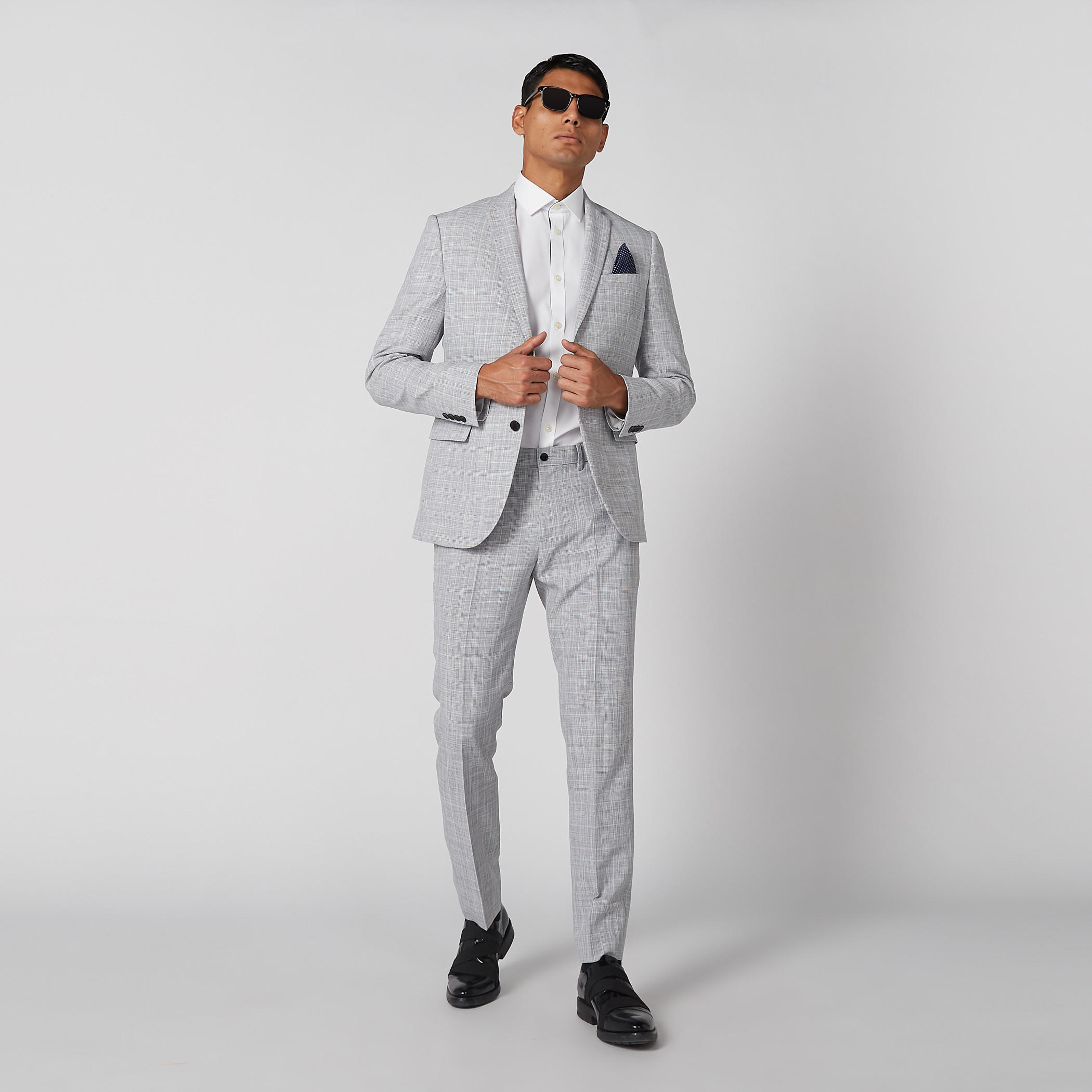 جاكيت سليم كاروهات بجيوب-men-winterwear-jacketsandblazers-image-3