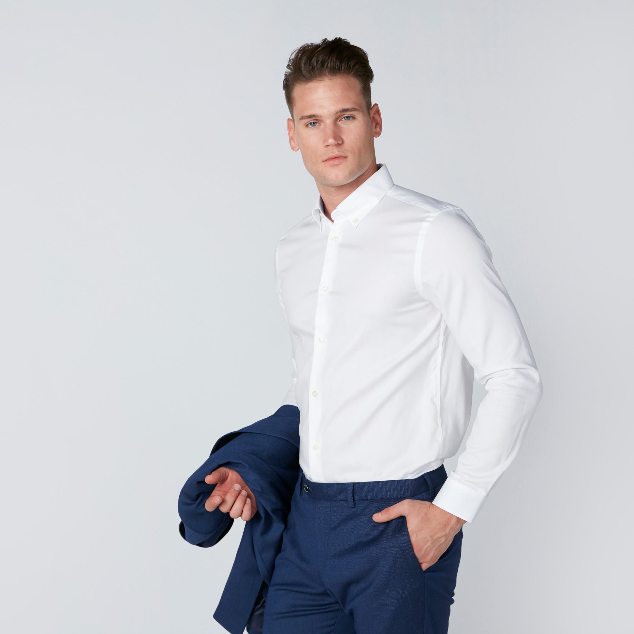 Long Sleeves Shirt in Slim Fit with Complete Placket-men-clothing-shirts-image-1