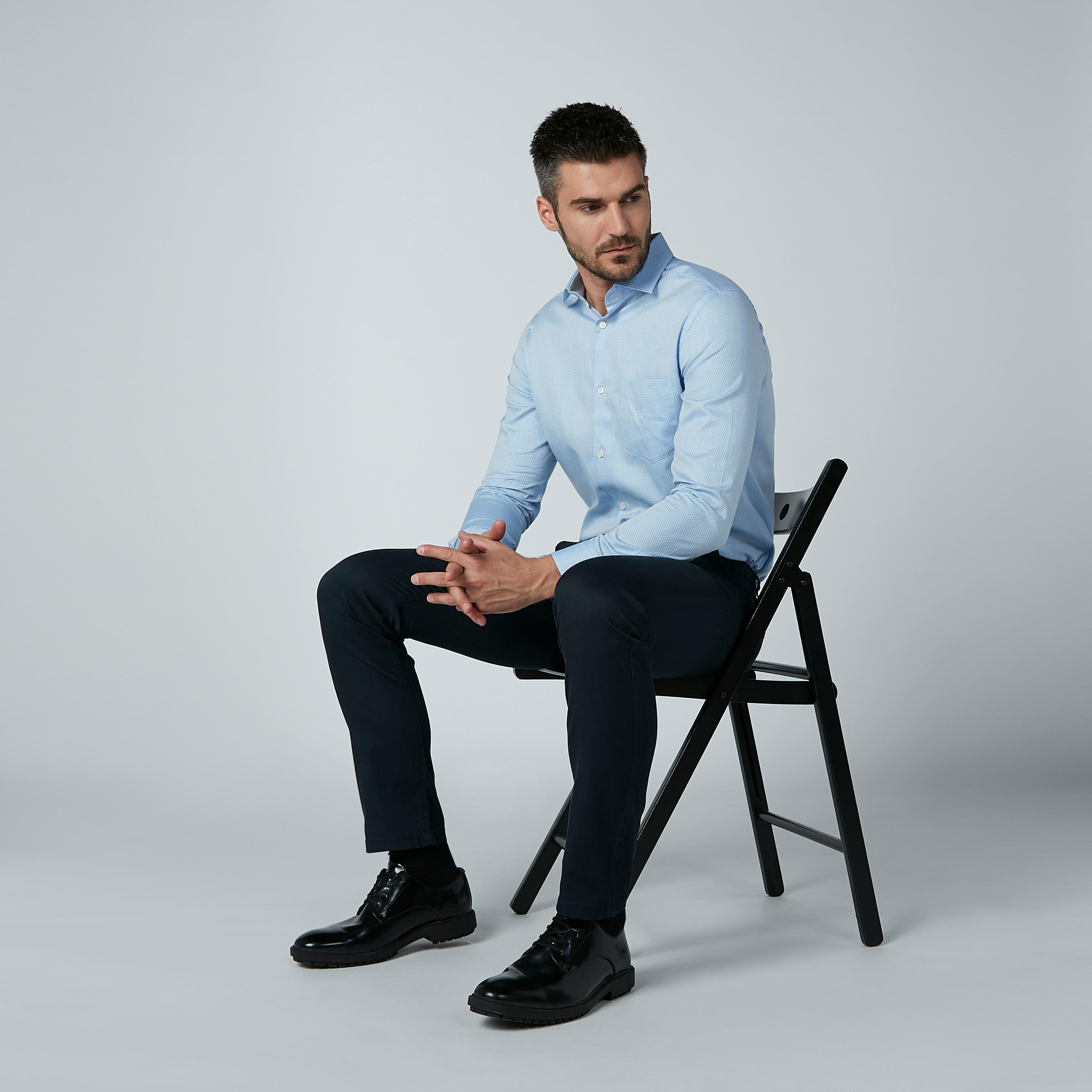 قميص رسمي بأكمام طويلة وجيب على الصدر-men-clothing-shirts-image-1