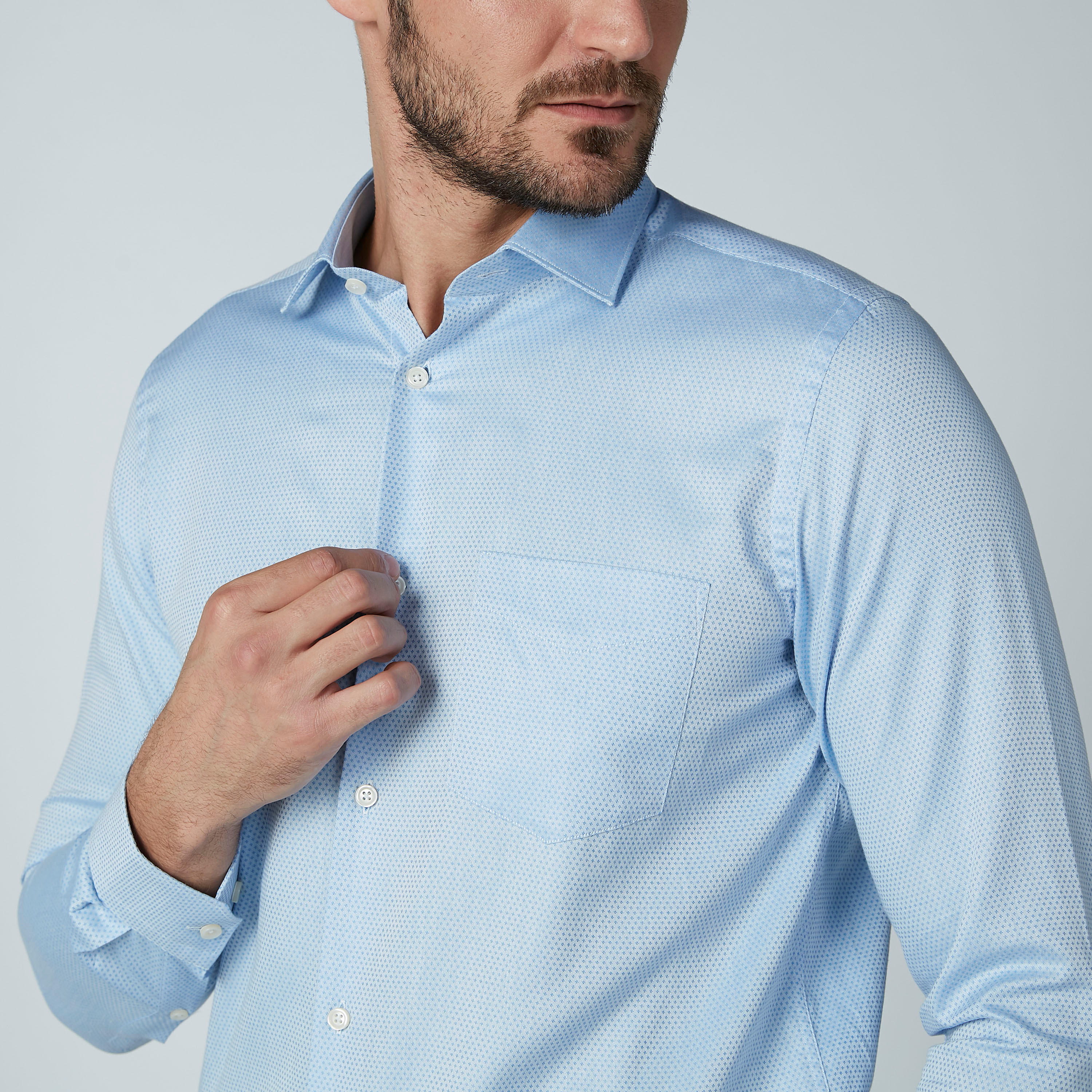 قميص رسمي بأكمام طويلة وجيب على الصدر-men-clothing-shirts-image-4