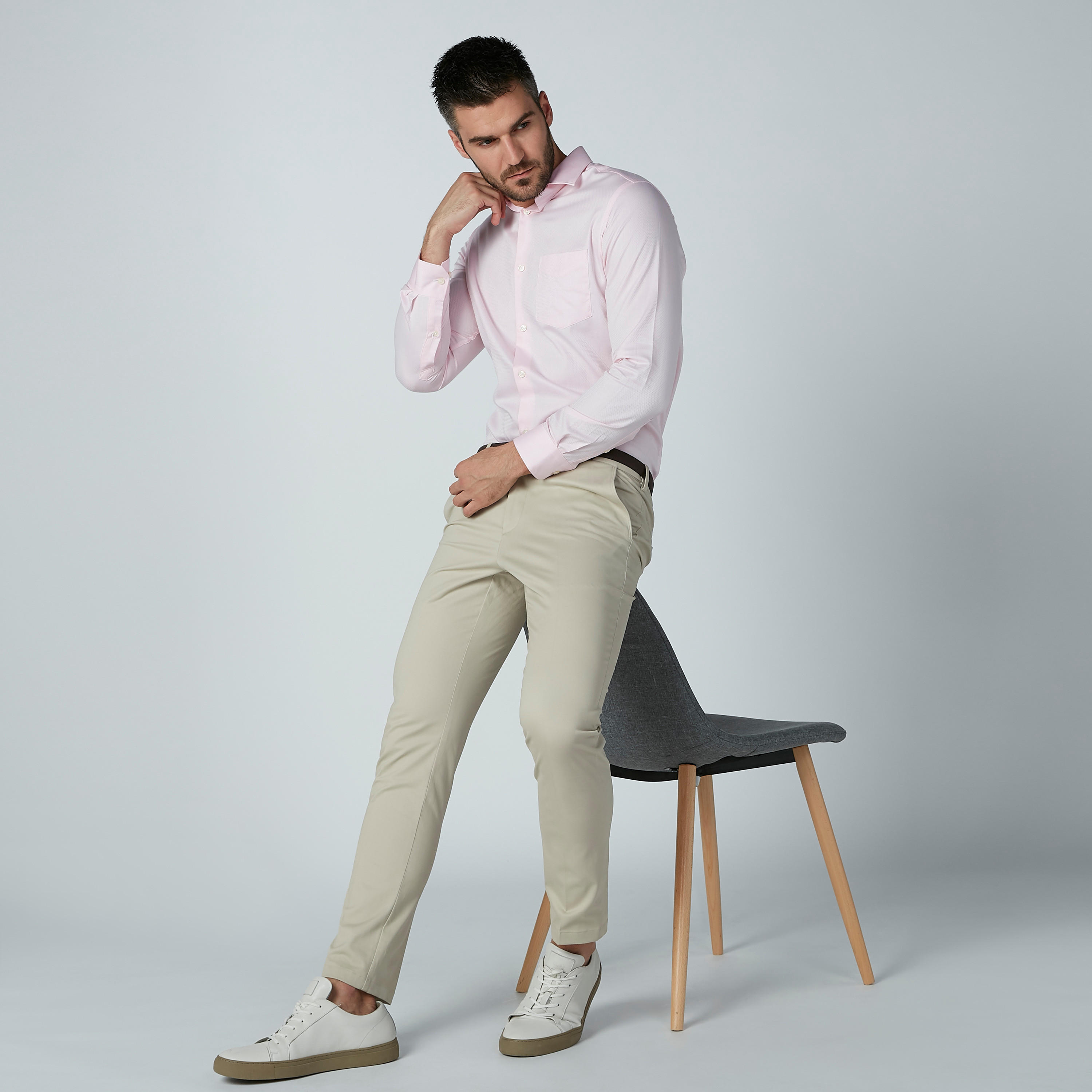 قميص رسمي بأكمام طويلة وجيب على الصدر-men-clothing-shirts-image-1