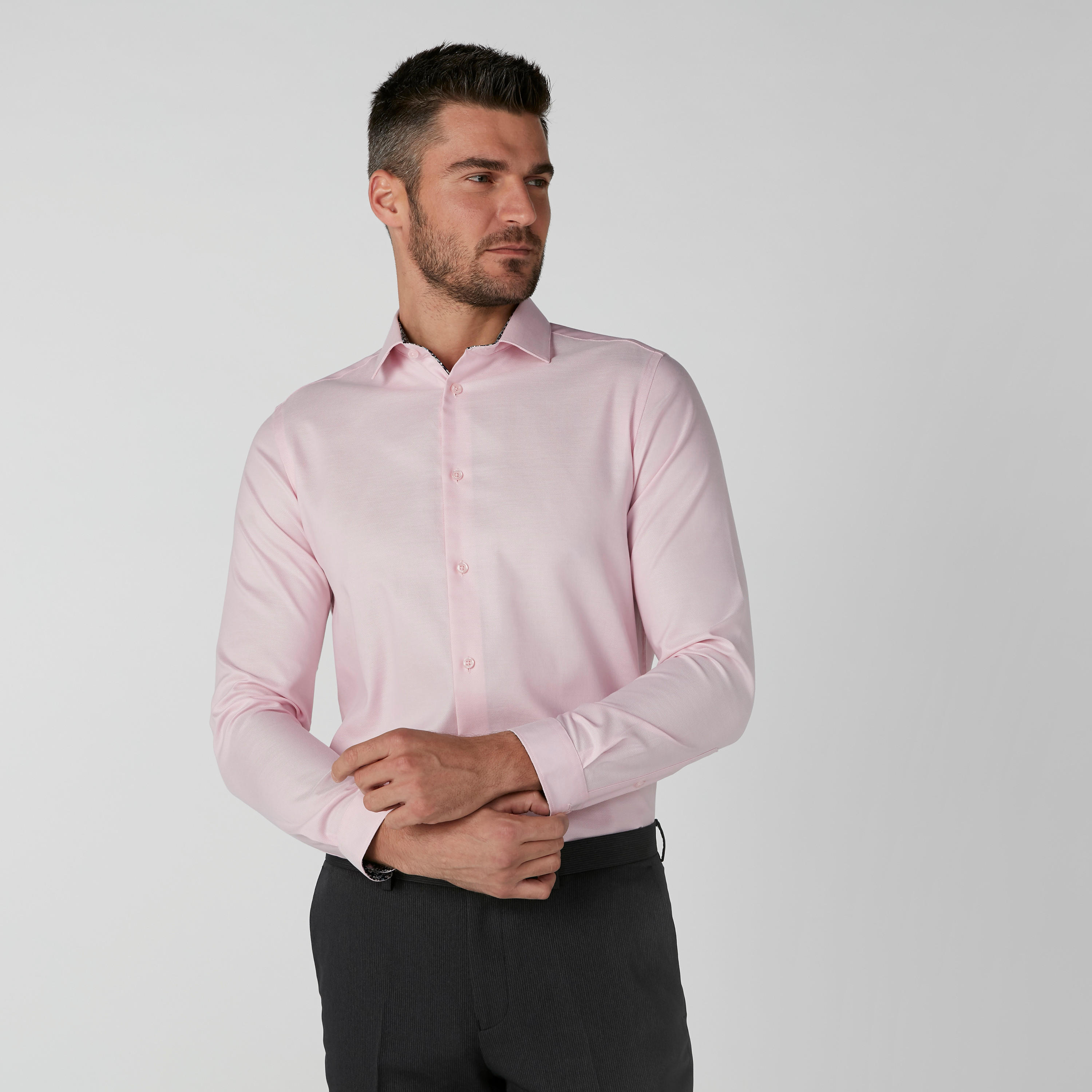 قميص مستدام سليم فيت بأكمام طويلة وأزرار-men-clothing-shirts-image-6