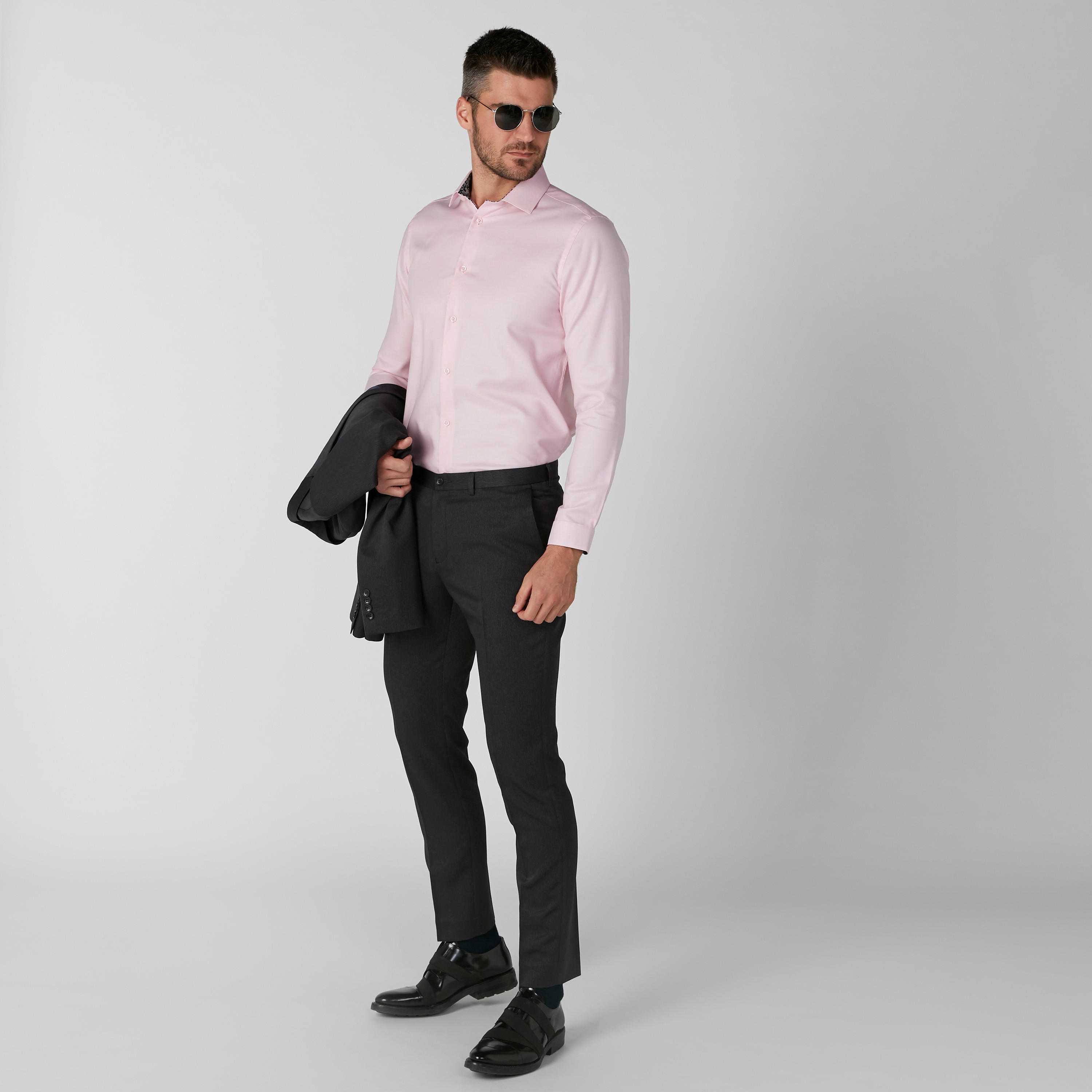 قميص مستدام سليم فيت بأكمام طويلة وأزرار-men-clothing-shirts-image-8