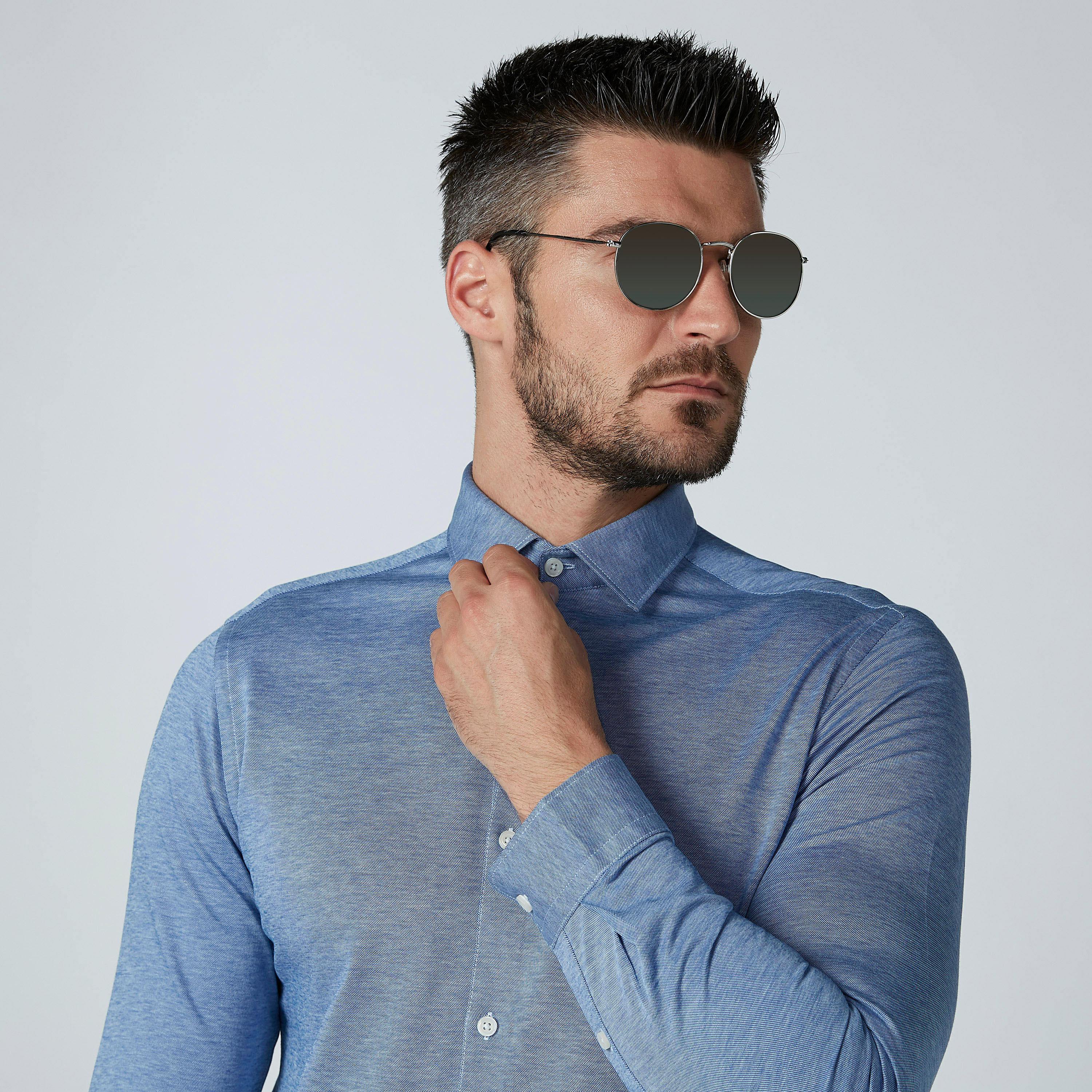 قميص سادة بأكمام طويلة وأزرار-men-clothing-shirts-image-3