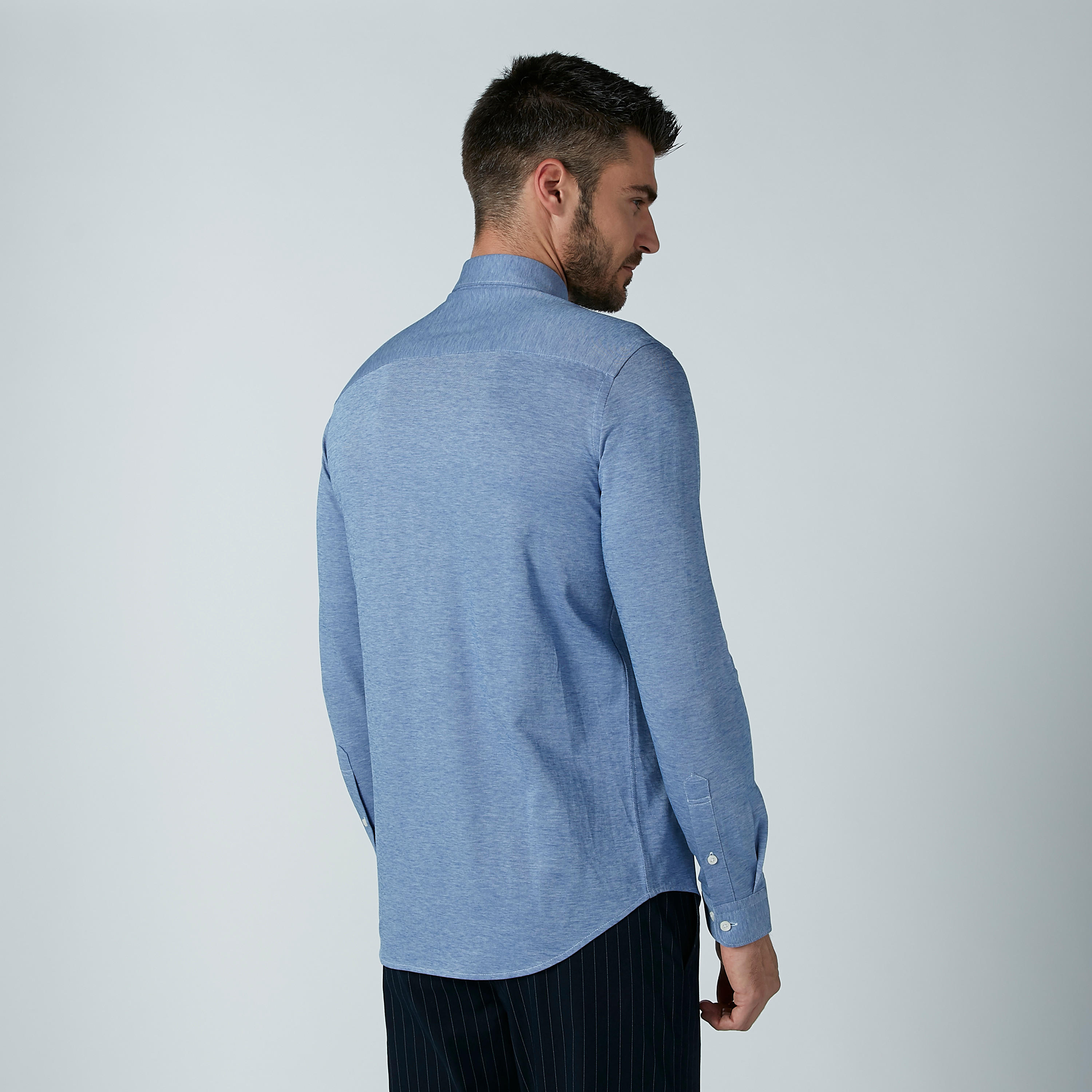 قميص سادة بأكمام طويلة وأزرار-men-clothing-shirts-image-4