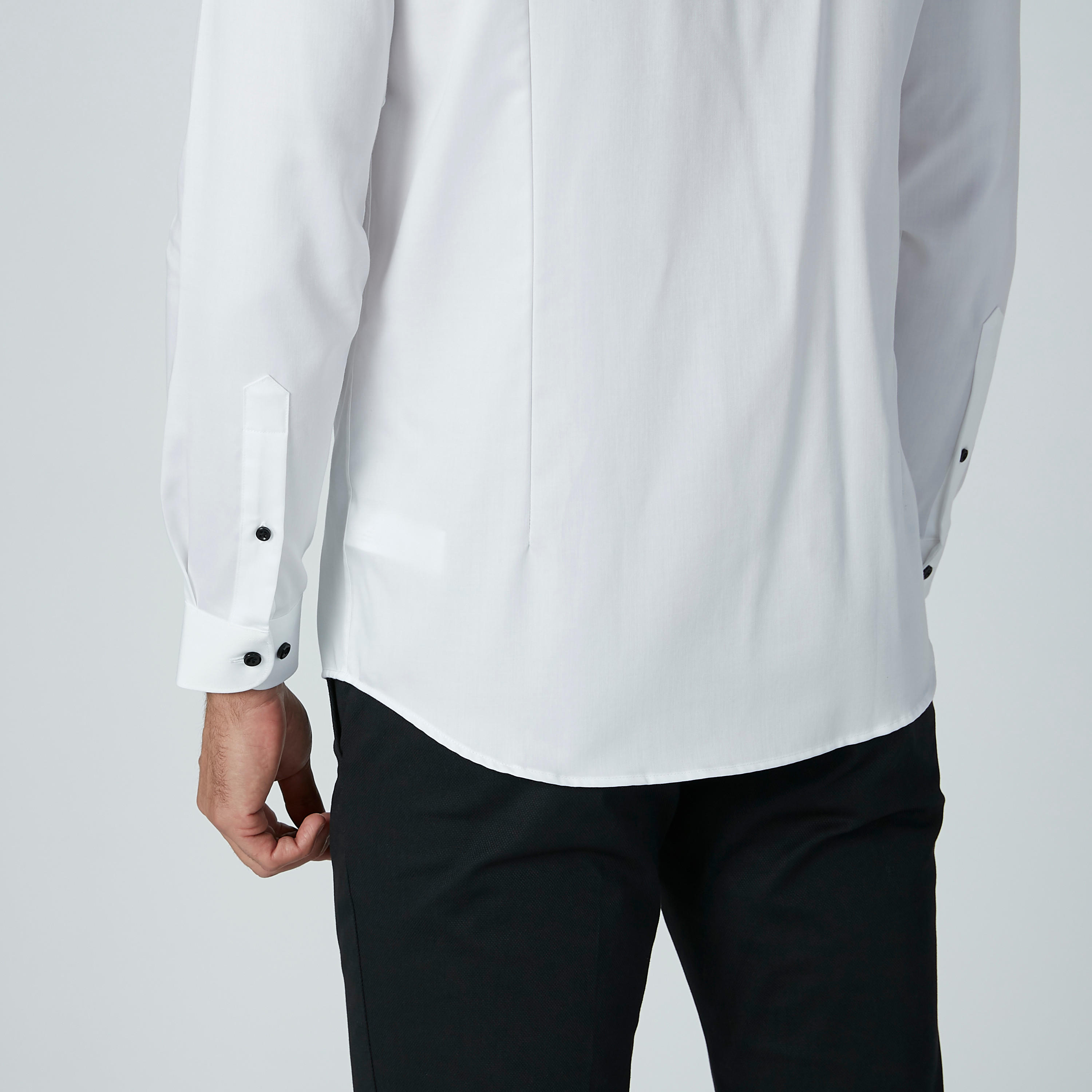 قميص رسمي سادة بياقة ماندارين وأكمام طويلة-men-clothing-shirts-image-4