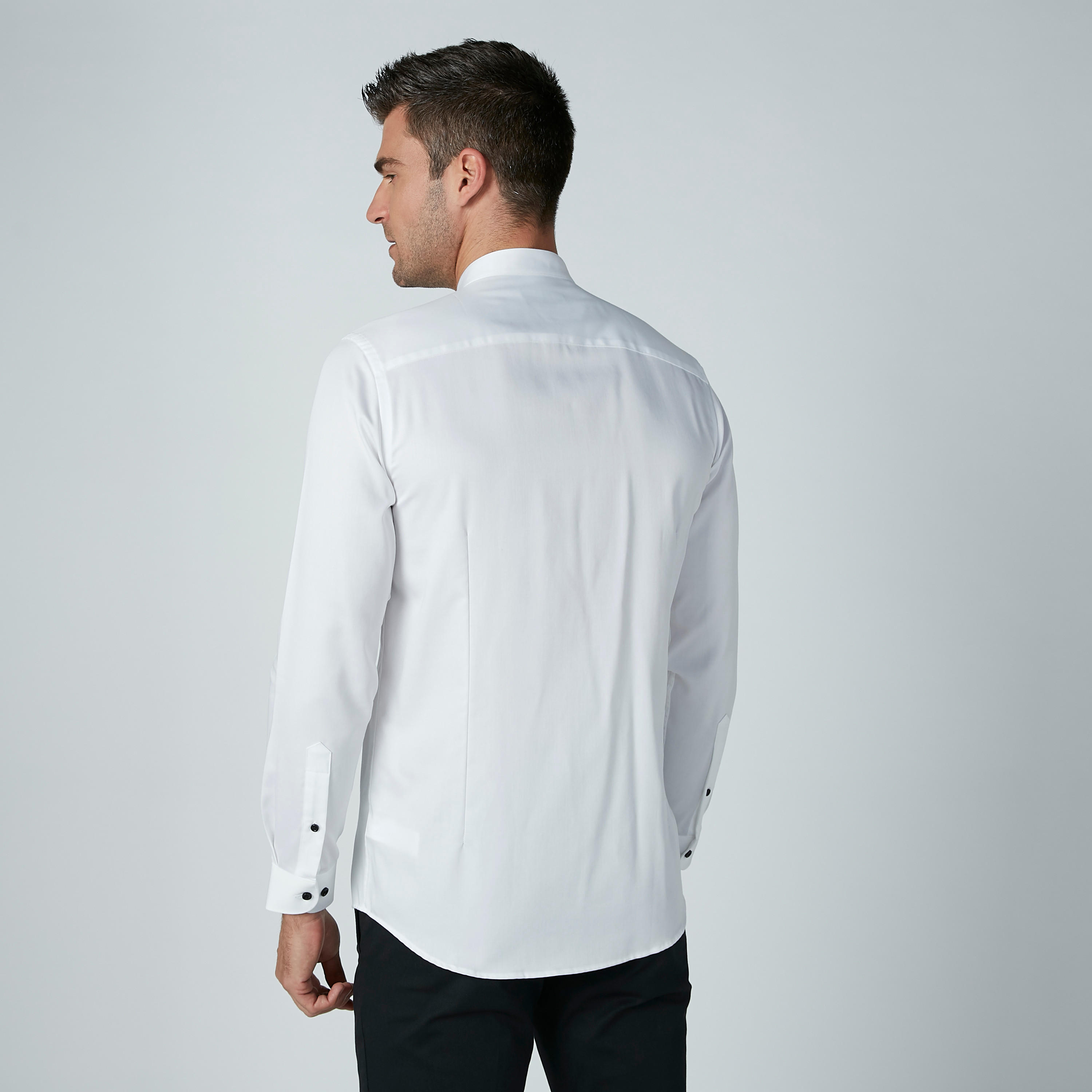 قميص رسمي سادة بياقة ماندارين وأكمام طويلة-men-clothing-shirts-image-5