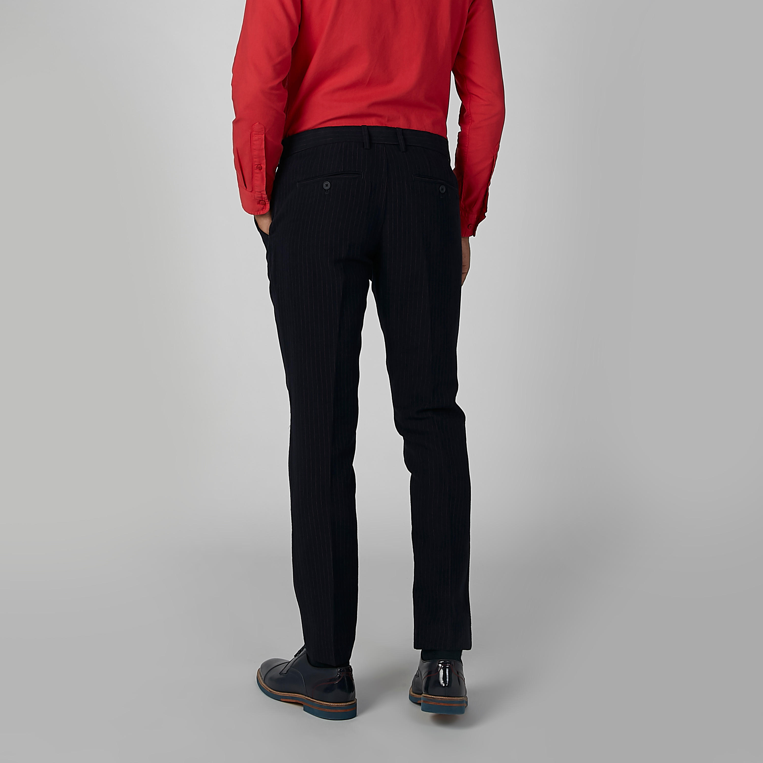 بنطال طويل مقلّم بجيوب وحلقات للحزام-men-clothing-bottoms-trousersandchinos-trousers-image-5