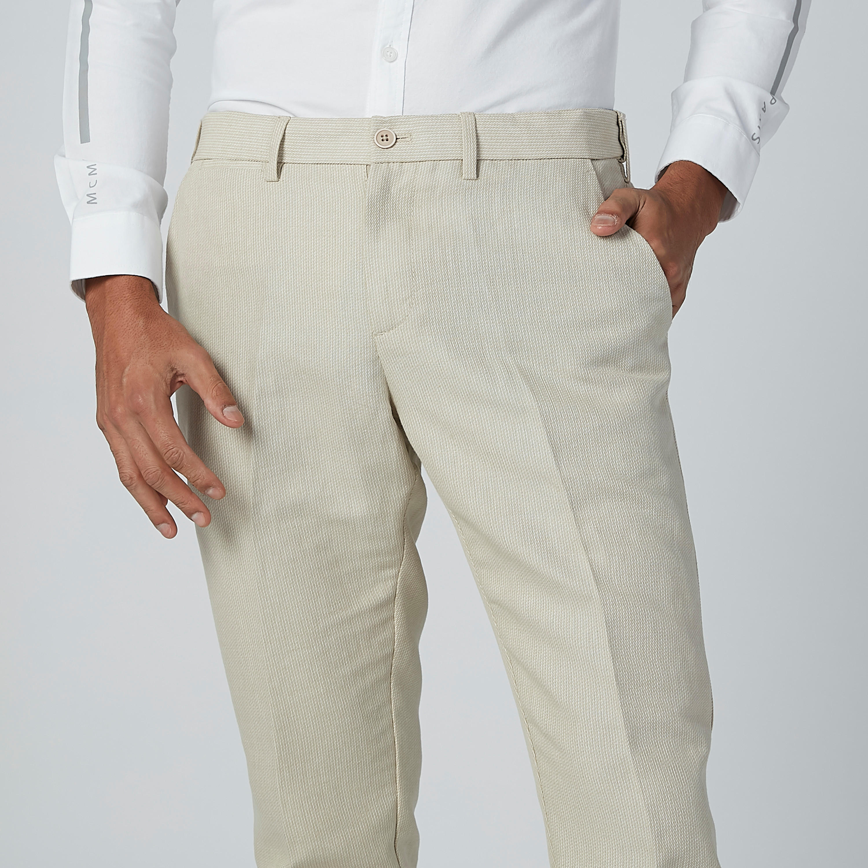بنطال بارز الملمس بجيوب وعروات حزام-men-clothing-bottoms-trousersandchinos-trousers-image-3