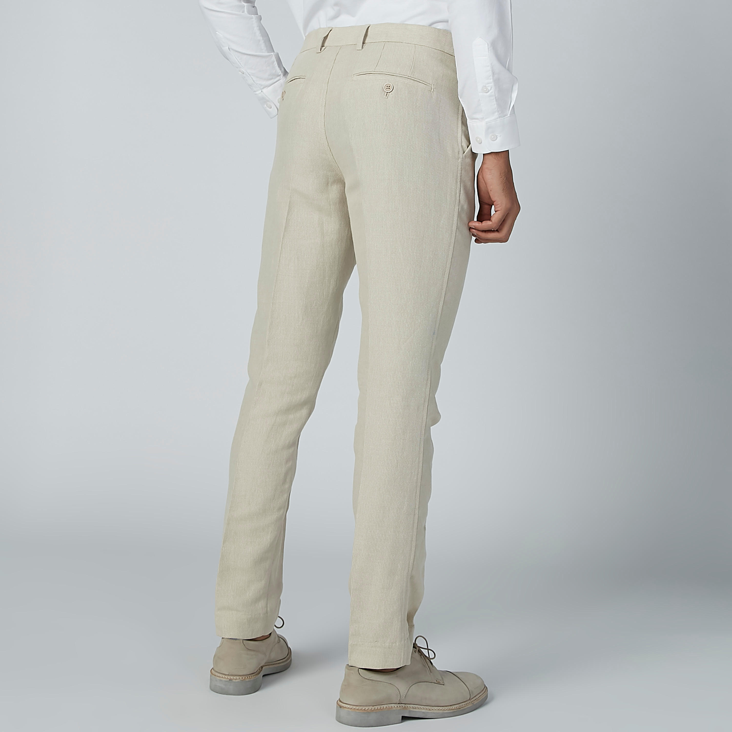 بنطال بارز الملمس بجيوب وعروات حزام-men-clothing-bottoms-trousersandchinos-trousers-image-4