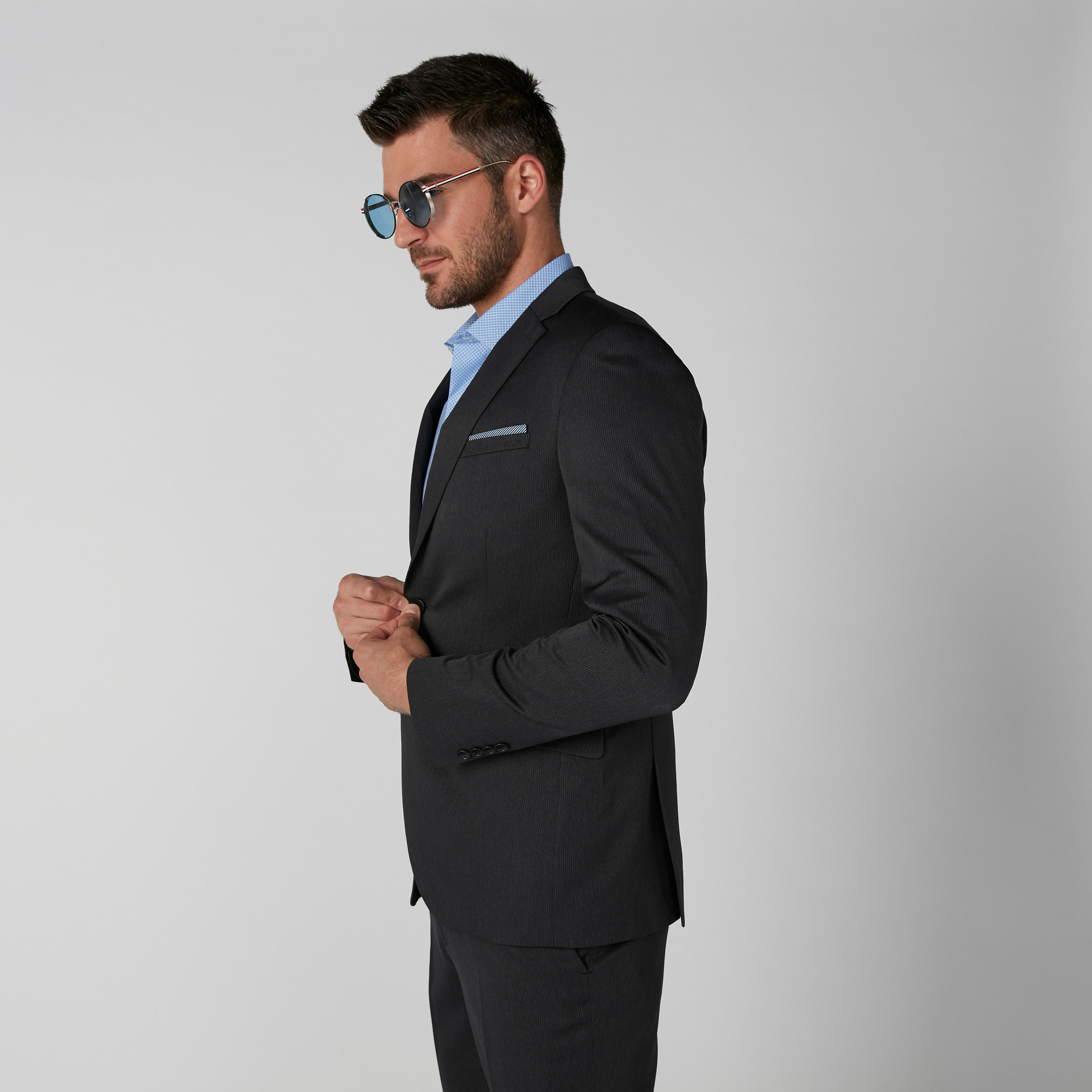 بليزر رسمي سليم فيت بزر إغلاق-men-winterwear-jacketsandblazers-image-1