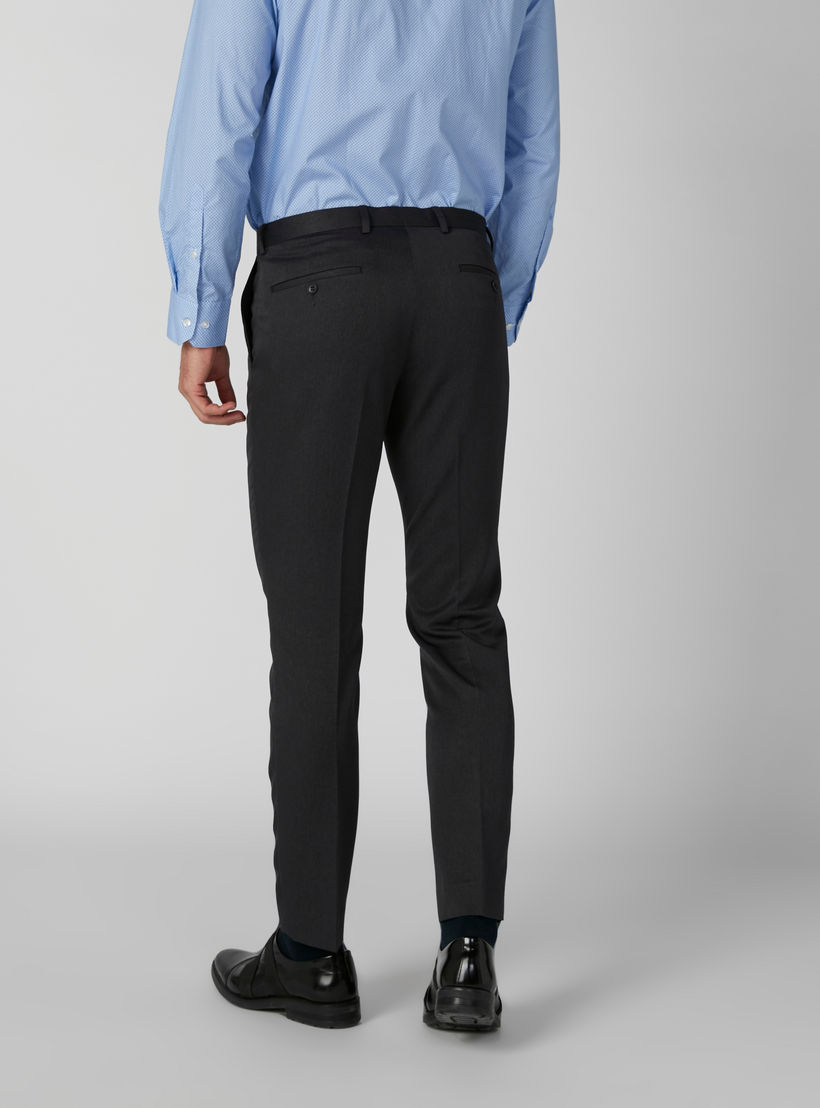 بنطال طويل سليم فيت بخصر متوسط الارتفاع-men-clothing-bottoms-trousersandchinos-trousers-image-2