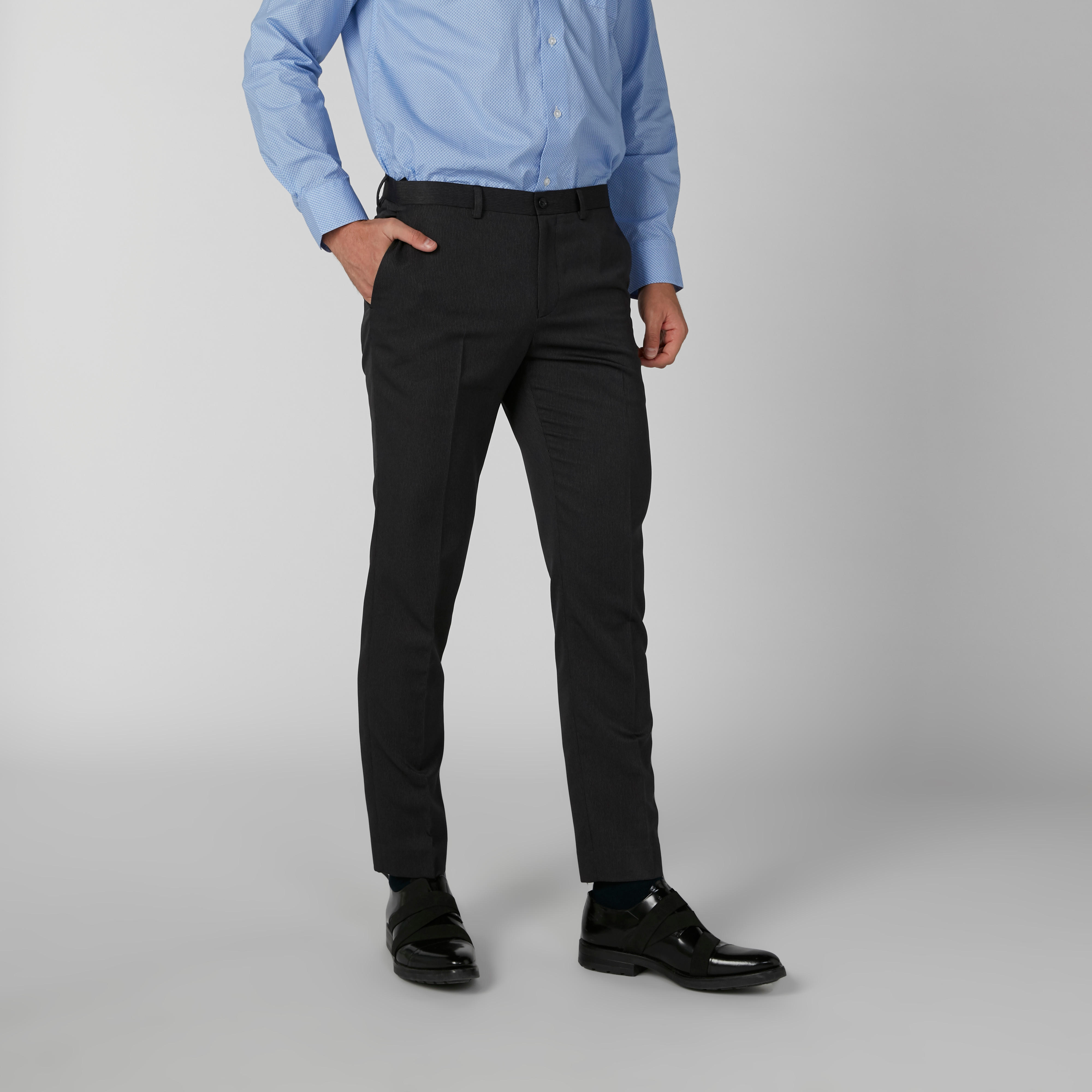 بنطال طويل سليم فيت بخصر متوسط الارتفاع-men-clothing-bottoms-trousersandchinos-trousers-image-3