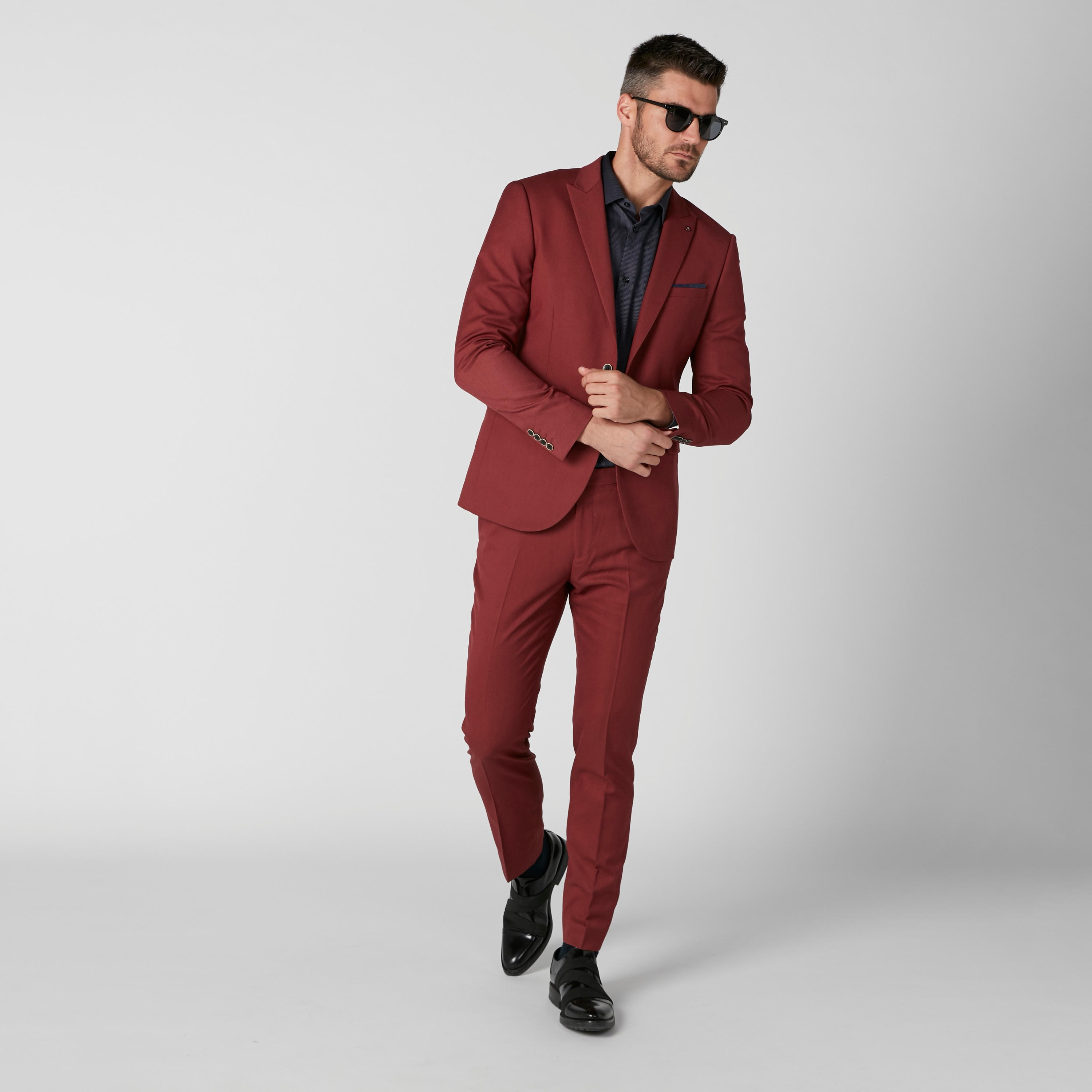 بليزر رسمي سليم فيت بزر إغلاق-men-winterwear-jacketsandblazers-image-7