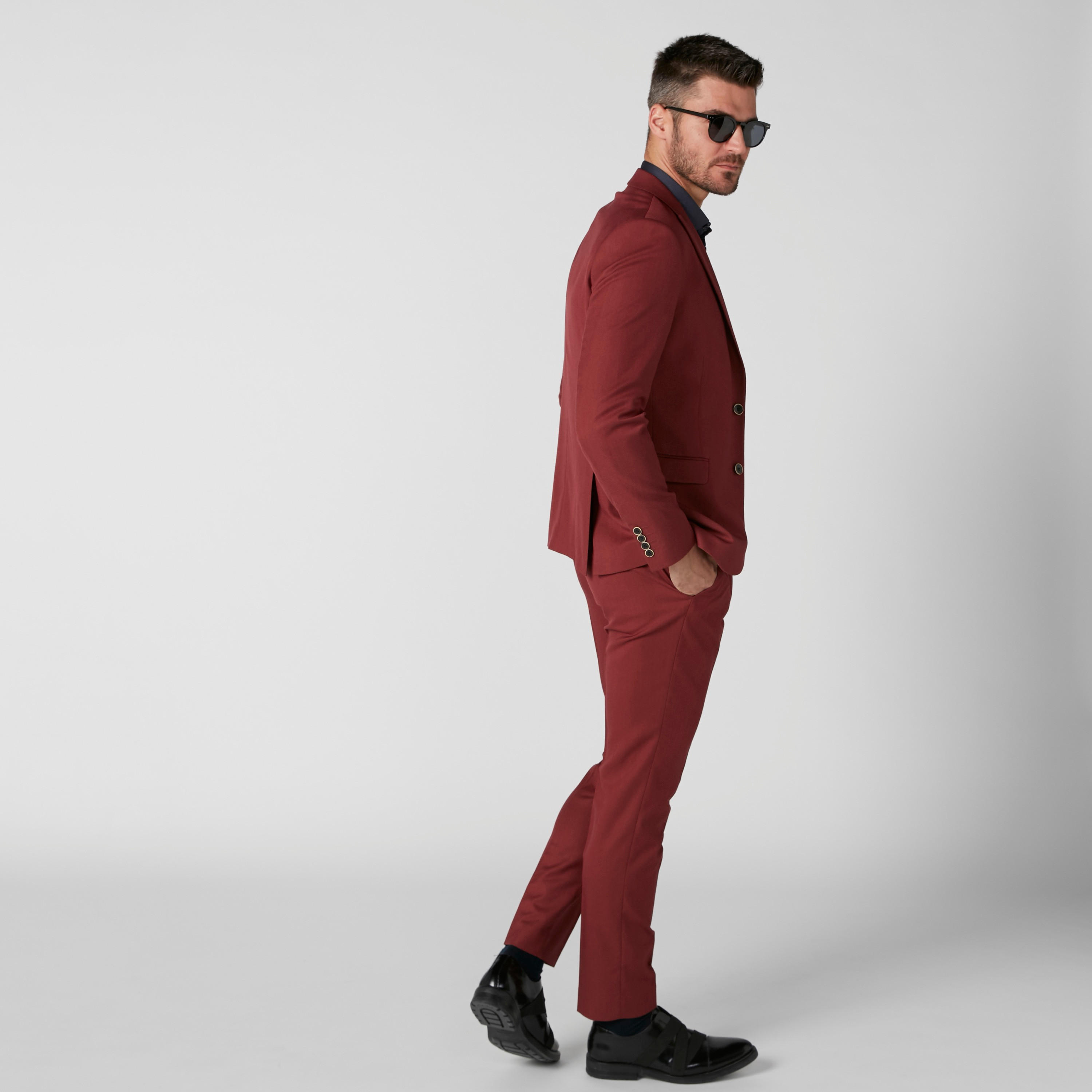 Textured Formal Blazer in Slim Fit with Button Closure-men-winterwear-jacketsandblazers-image-3