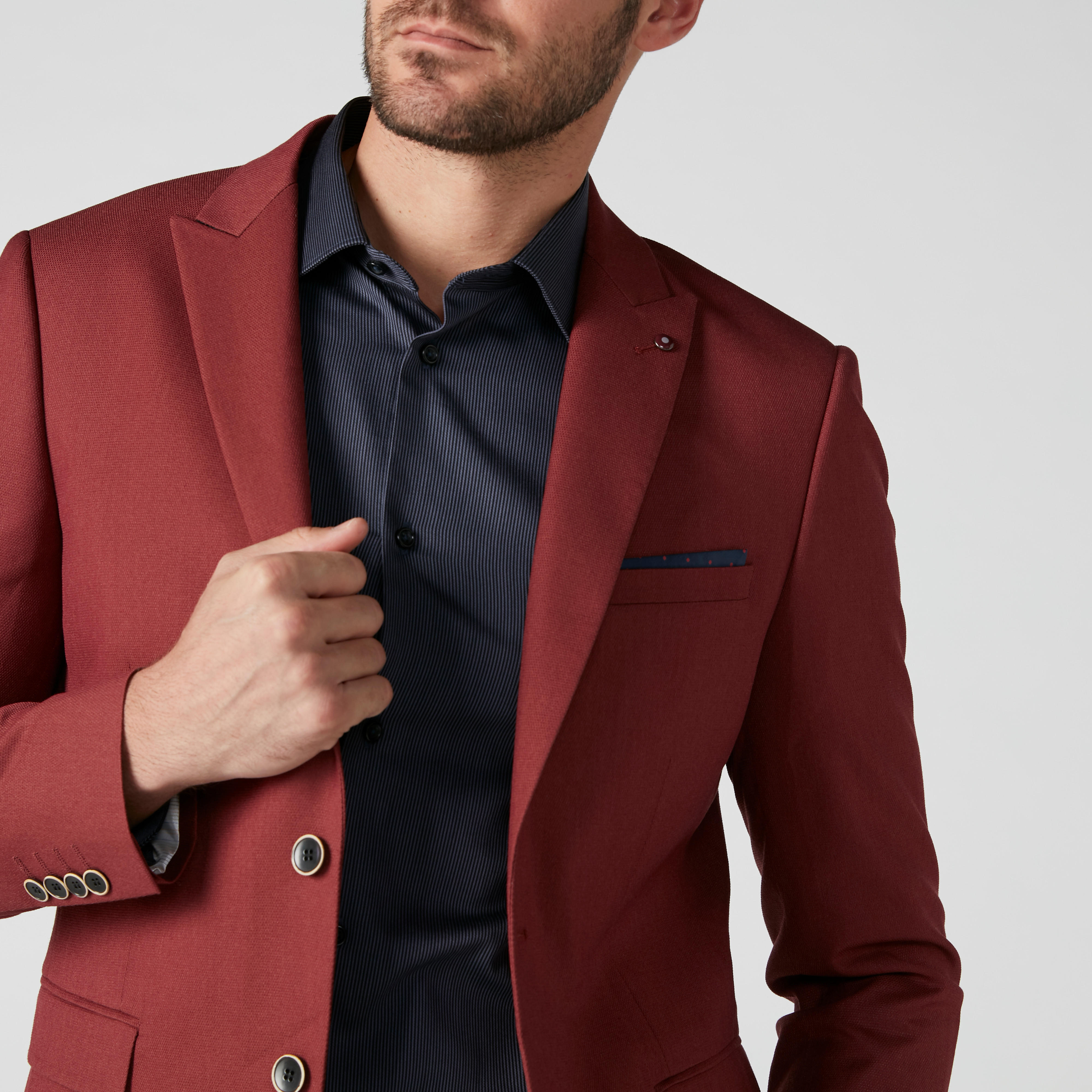 بليزر رسمي سليم فيت بزر إغلاق-men-winterwear-jacketsandblazers-image-2