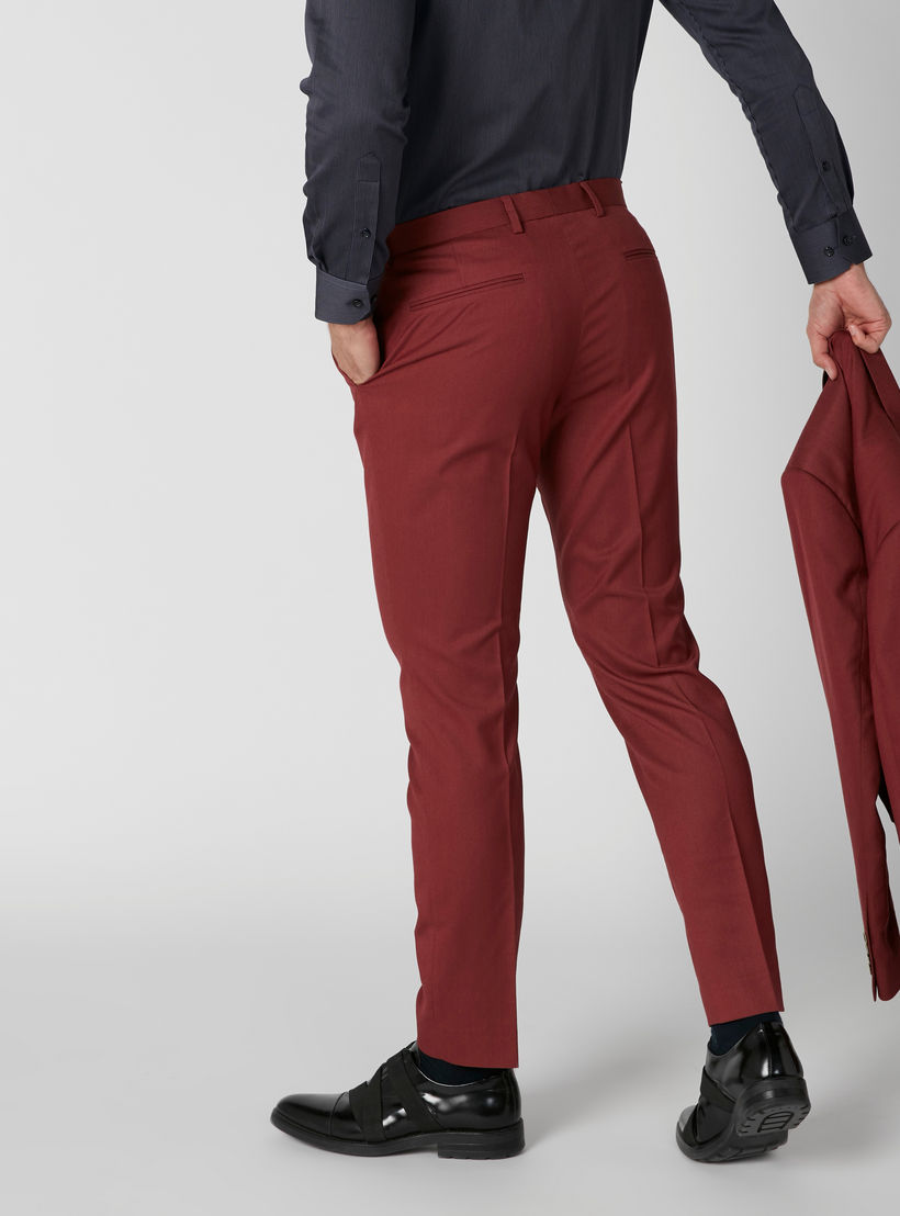 بنطال طويل سليم فيت بخصر متوسط الارتفاع متوسط-men-clothing-bottoms-trousersandchinos-trousers-image-2