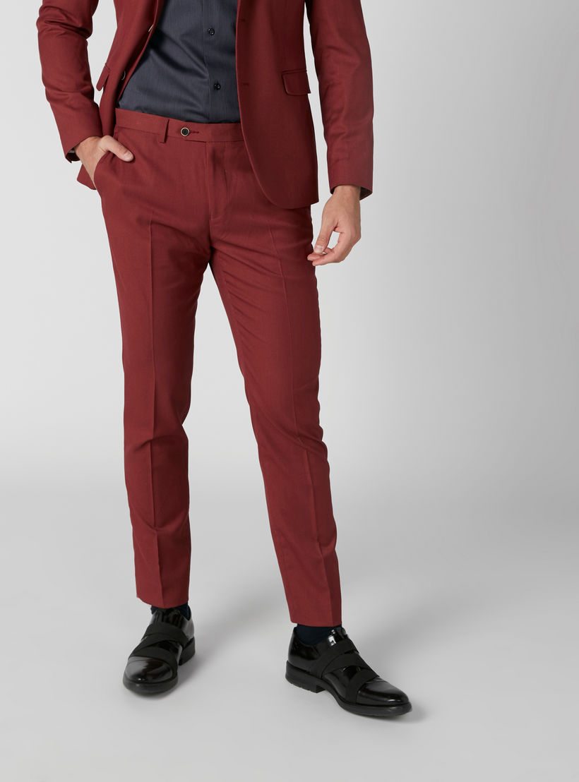 بنطال طويل سليم فيت بخصر متوسط الارتفاع متوسط-men-clothing-bottoms-trousersandchinos-trousers-image-3