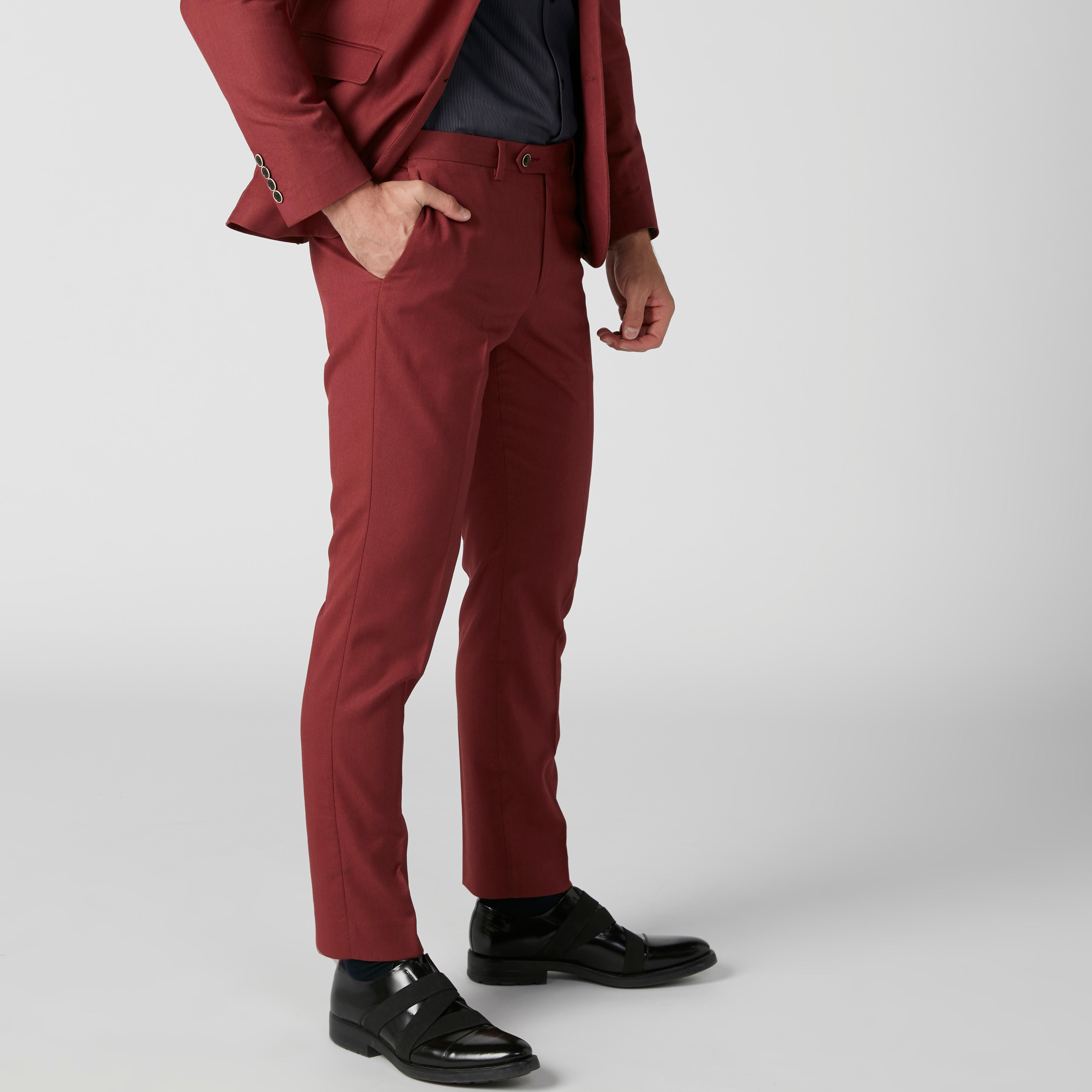 بنطال طويل سليم فيت بخصر متوسط الارتفاع متوسط-men-clothing-bottoms-trousersandchinos-trousers-image-4